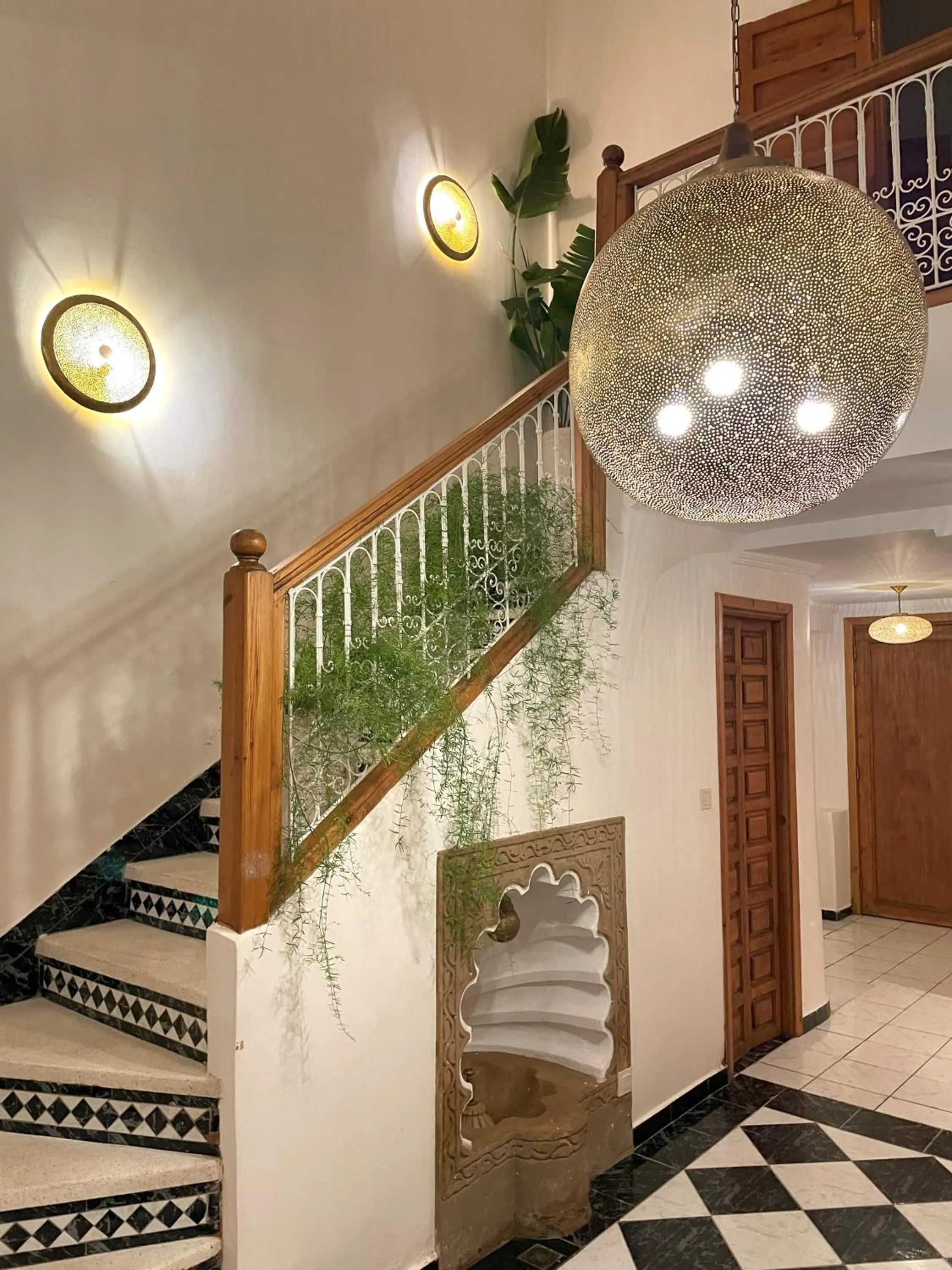 Patio in Riad with 3 Swimming Pools