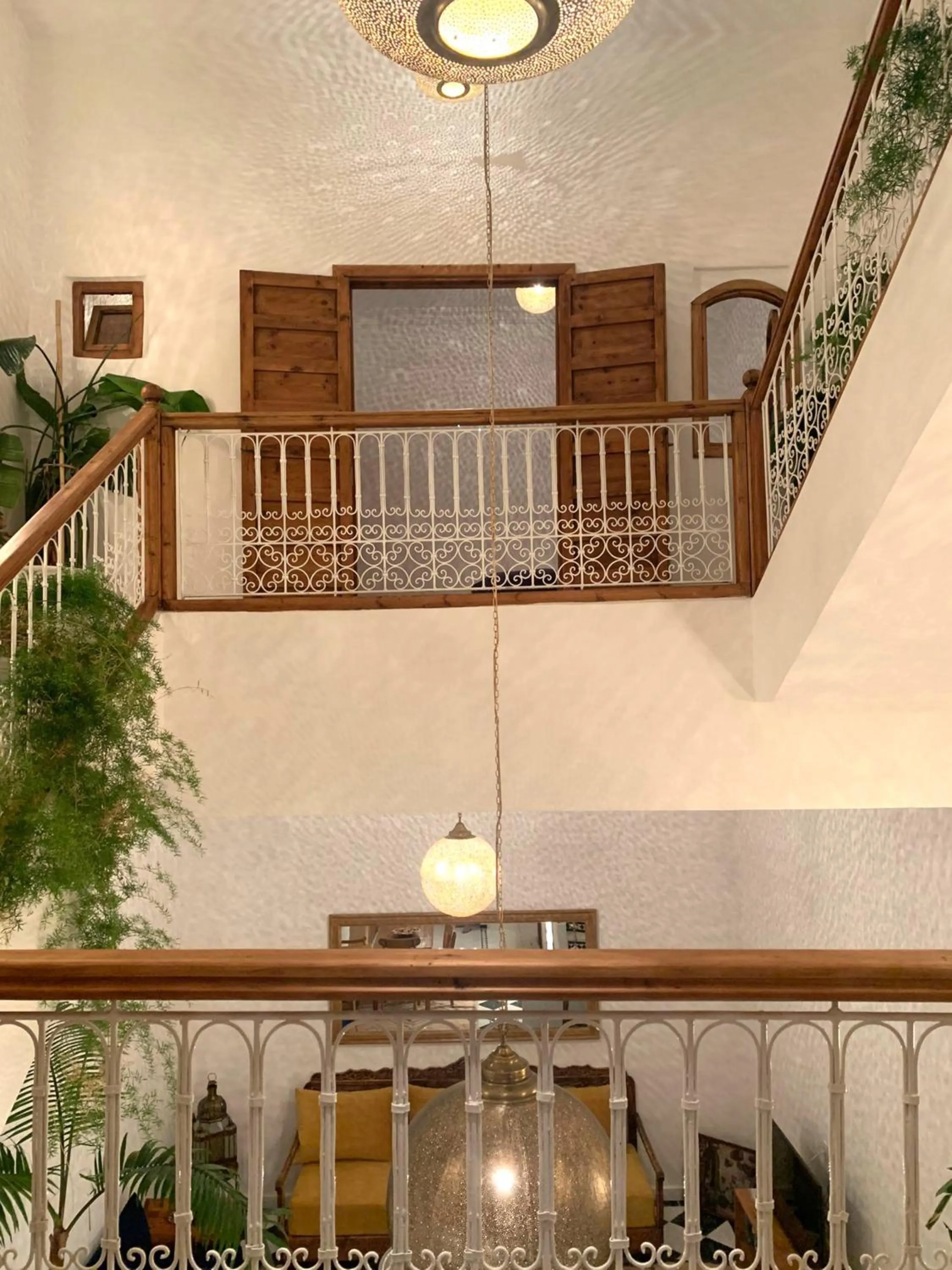 Patio in Riad with 3 Swimming Pools