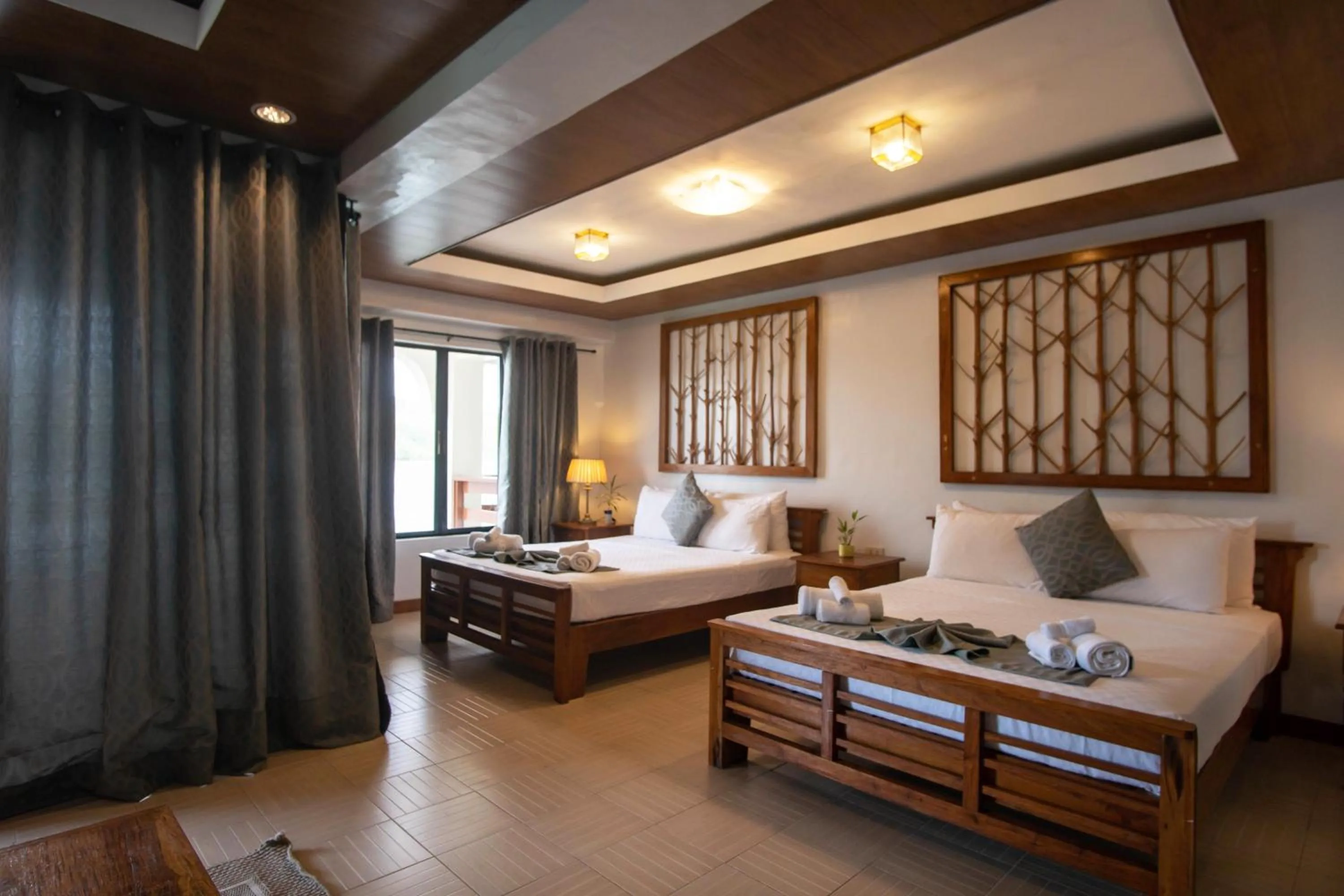 Bed in La Estancia Busuanga