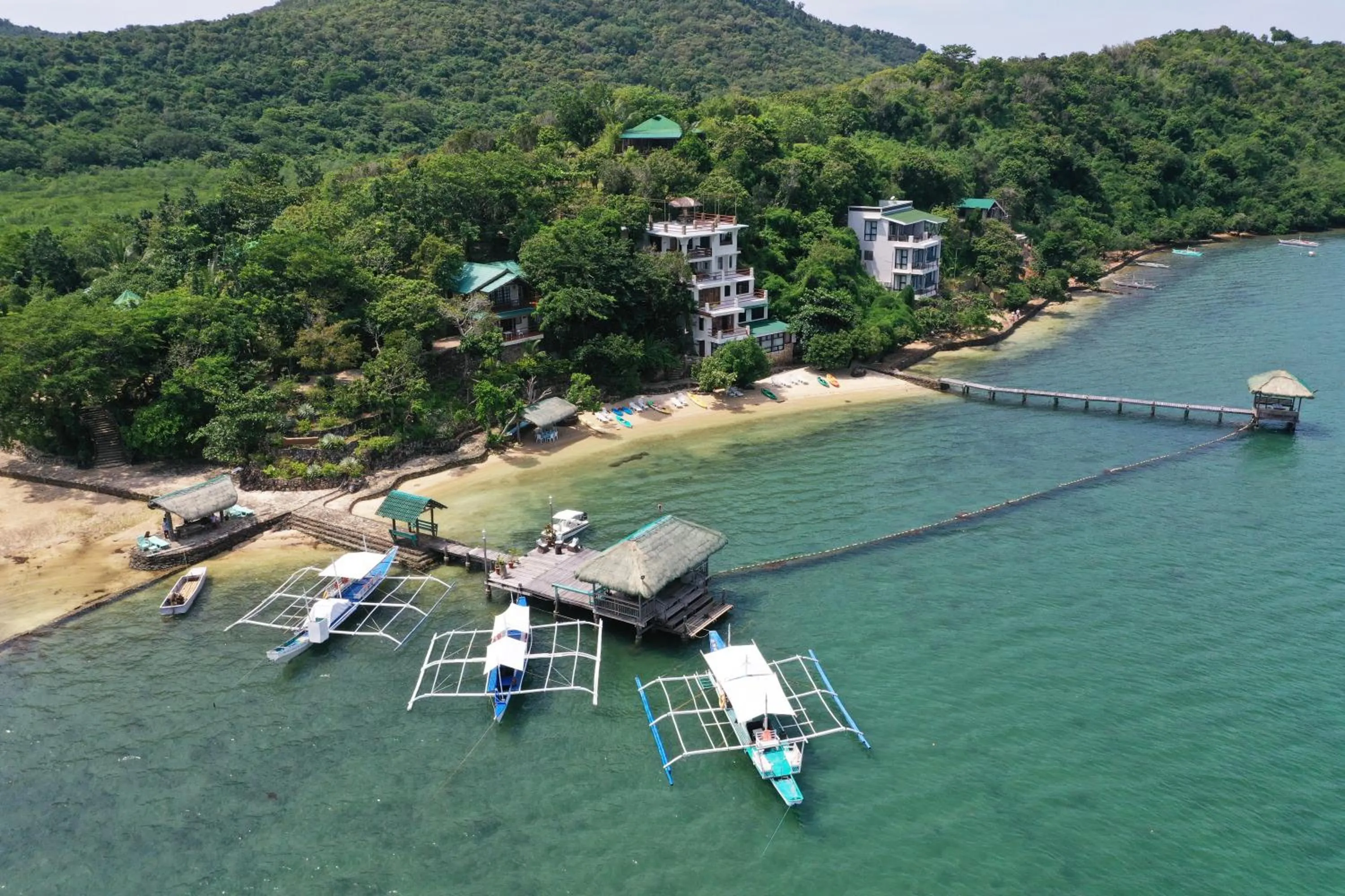 Bird's eye view in La Estancia Busuanga