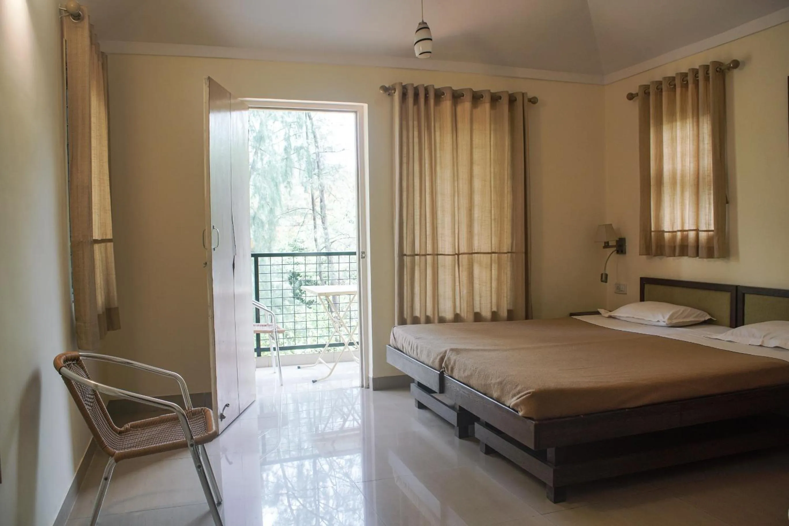 Living room, Bed in Nature Trails Durshet, Khopoli