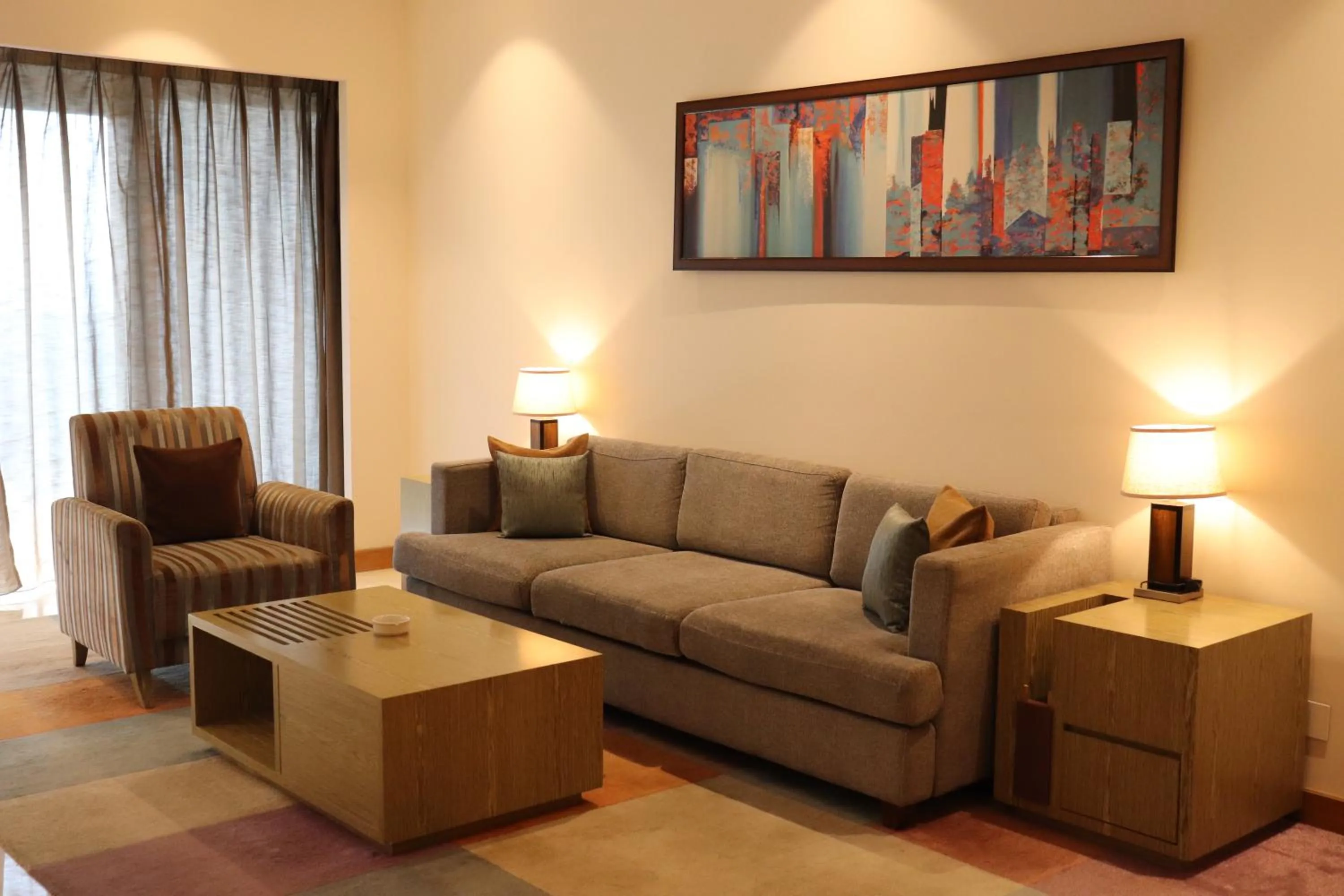 Living room in Oakwood Residence Kapil Hyderabad