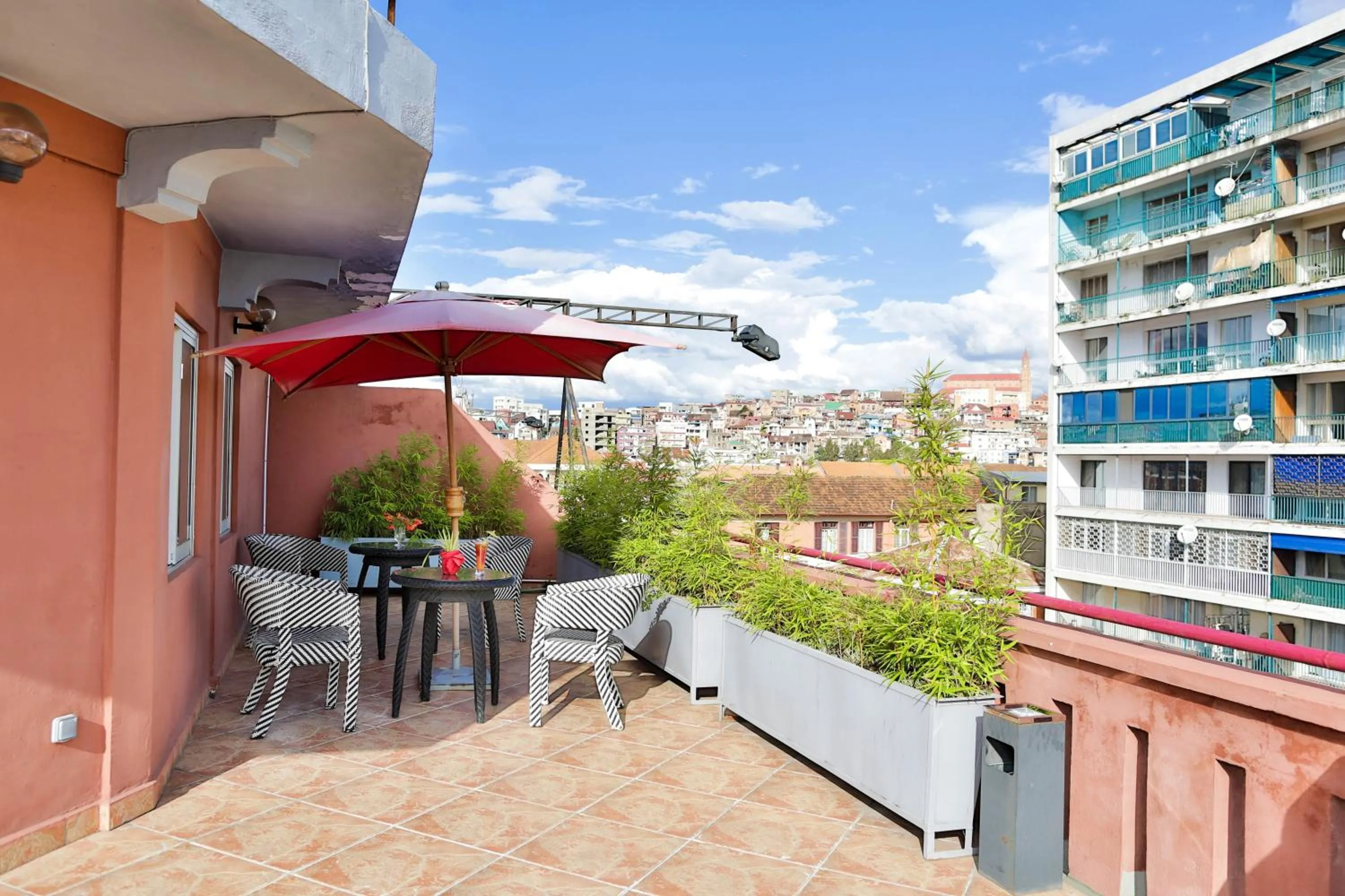 Patio in Le Grand Mellis Hôtel & Spa