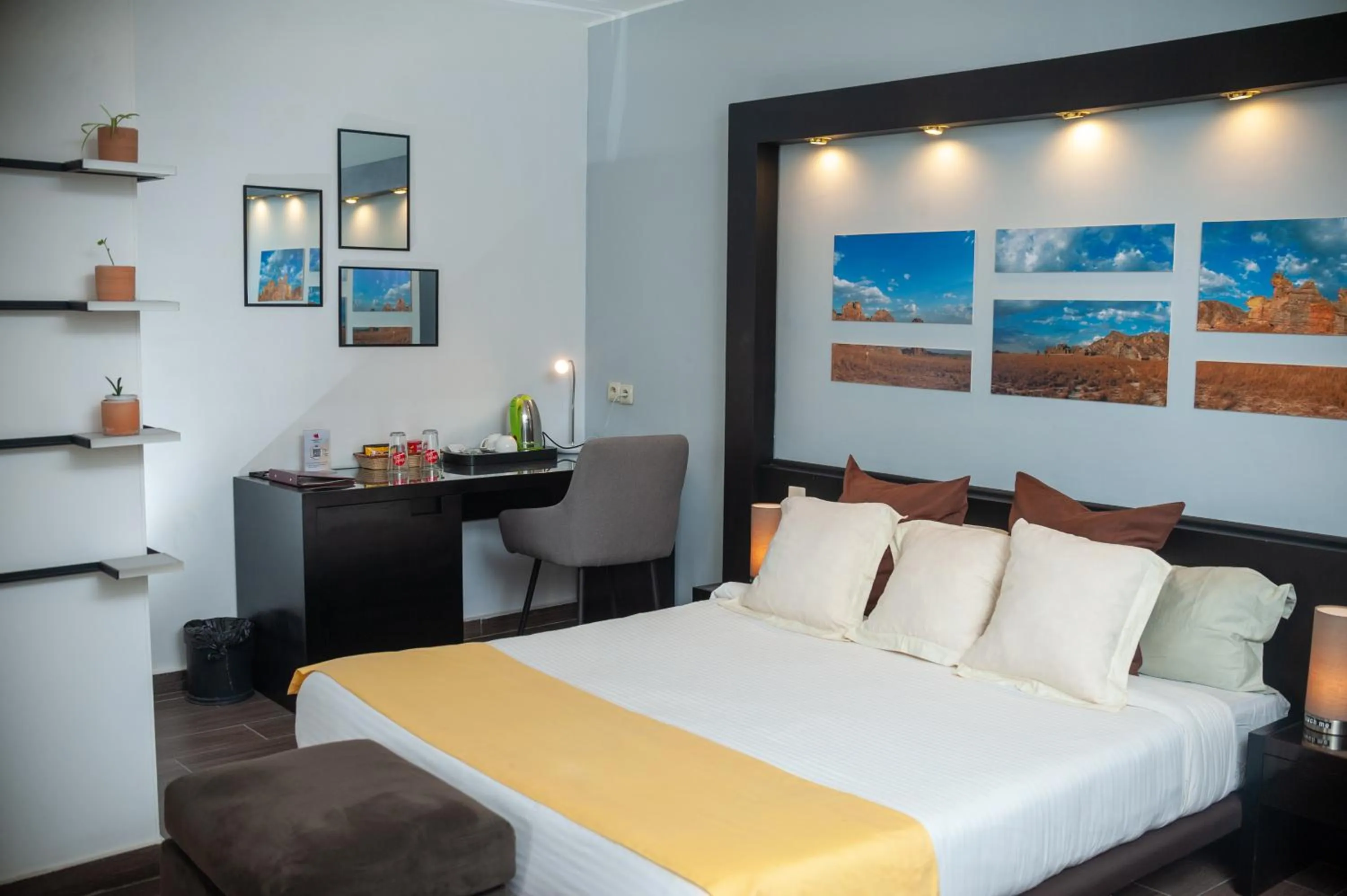 Bed in Le Grand Mellis Hôtel & Spa