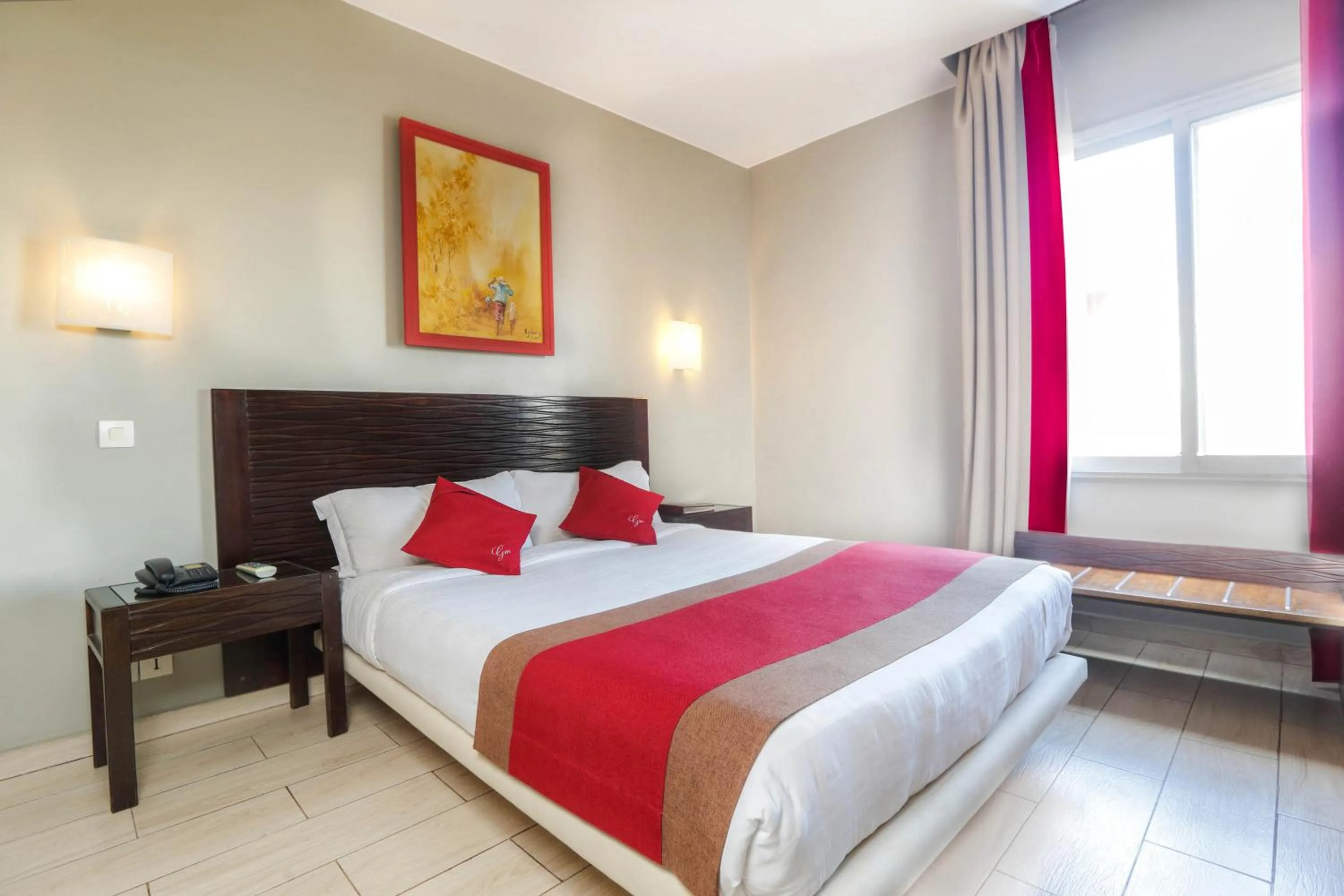 Bed in Le Grand Mellis Hôtel & Spa