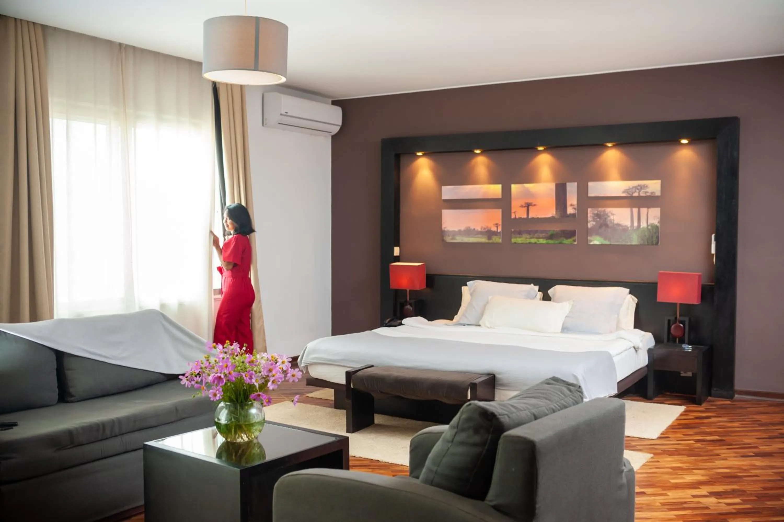 Bed in Le Grand Mellis Hôtel & Spa