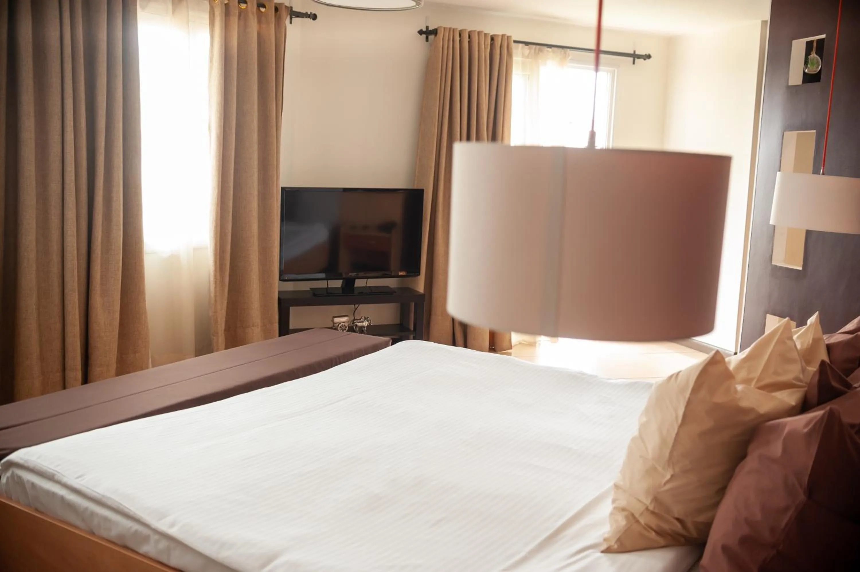 Bed in Le Grand Mellis Hôtel & Spa