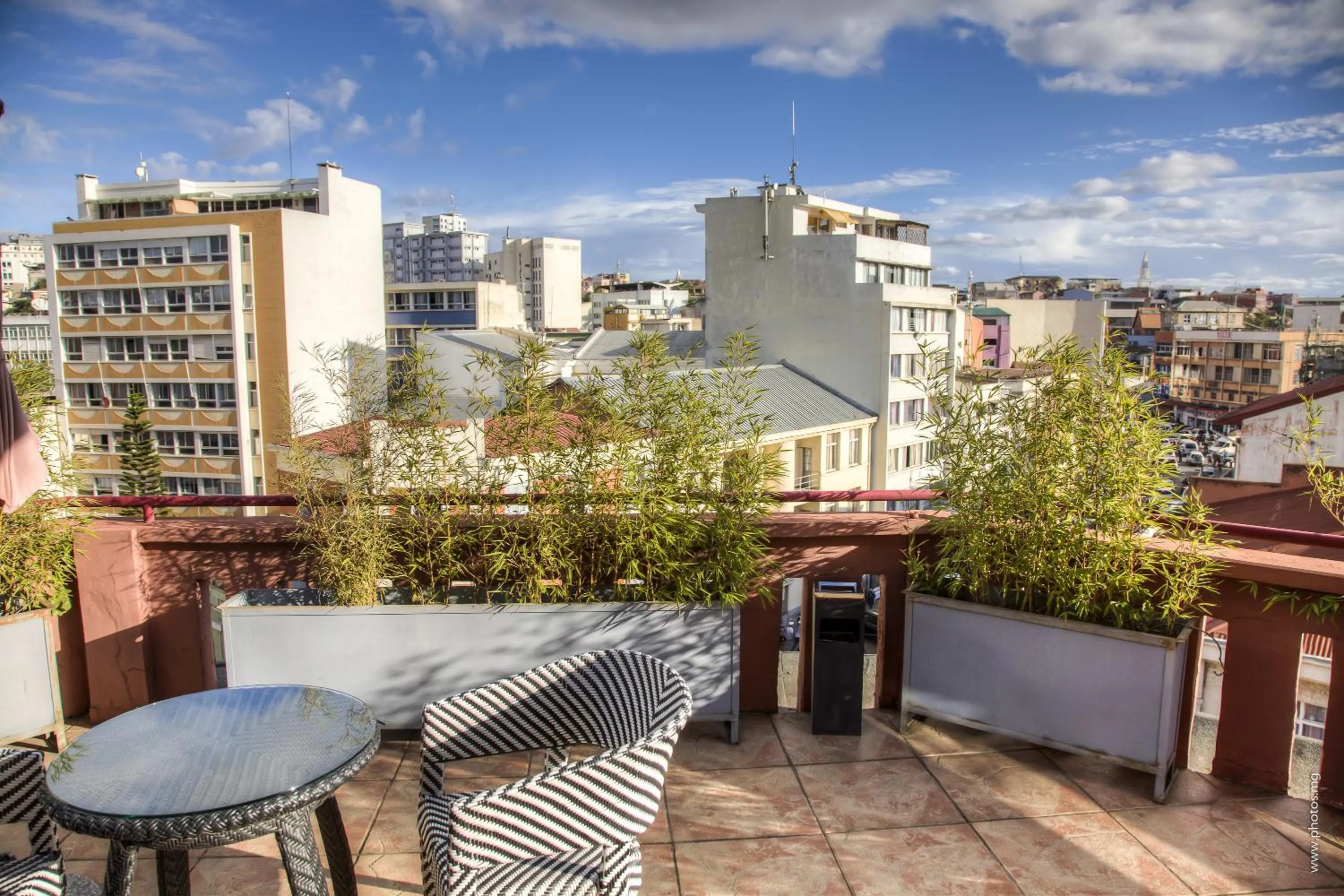 Patio in Le Grand Mellis Hôtel & Spa