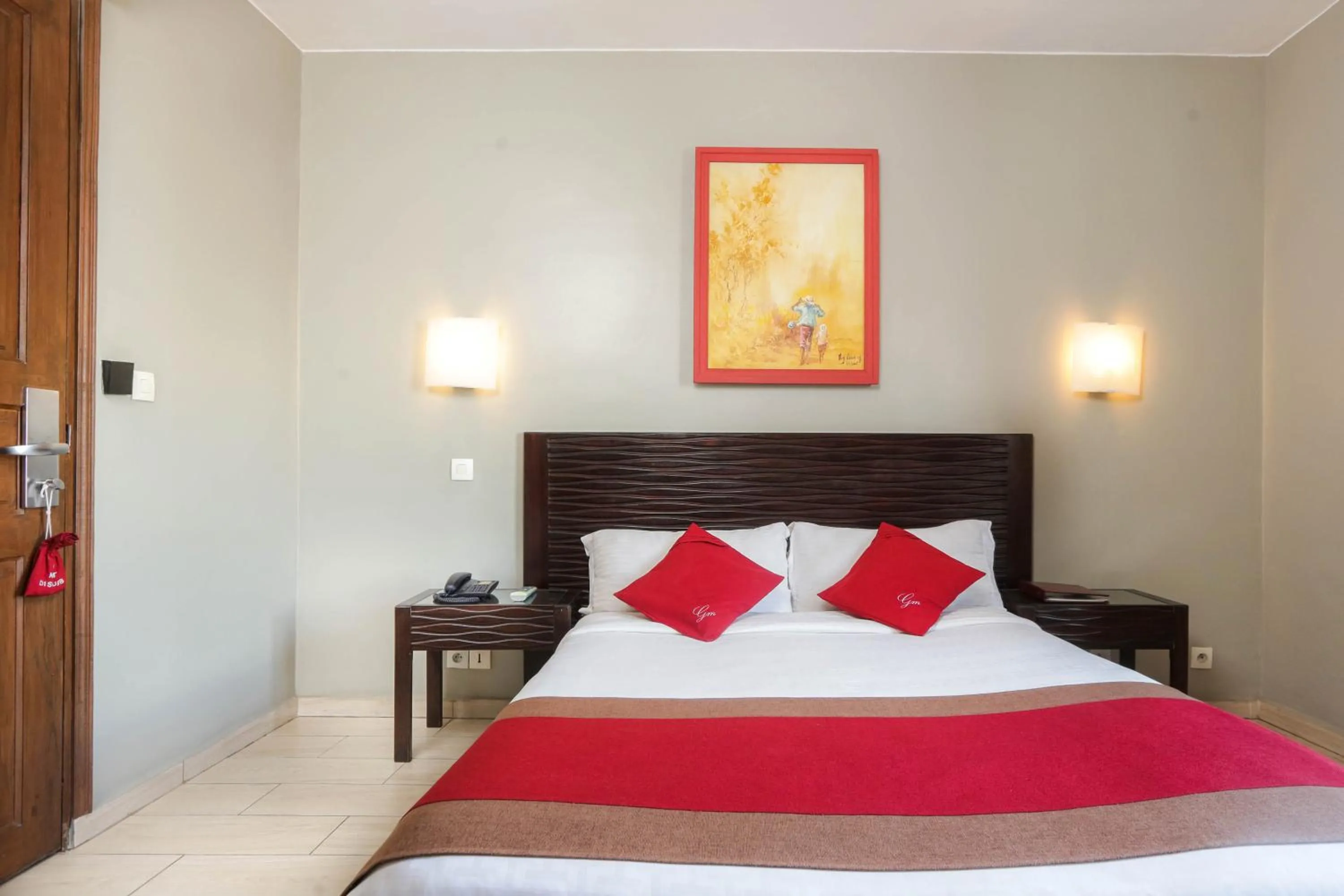 Bed in Le Grand Mellis Hôtel & Spa