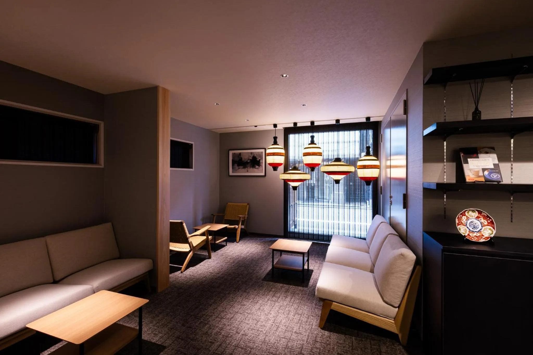 Communal lounge/ TV room in Rinn Kyoto Gion Shinbashi