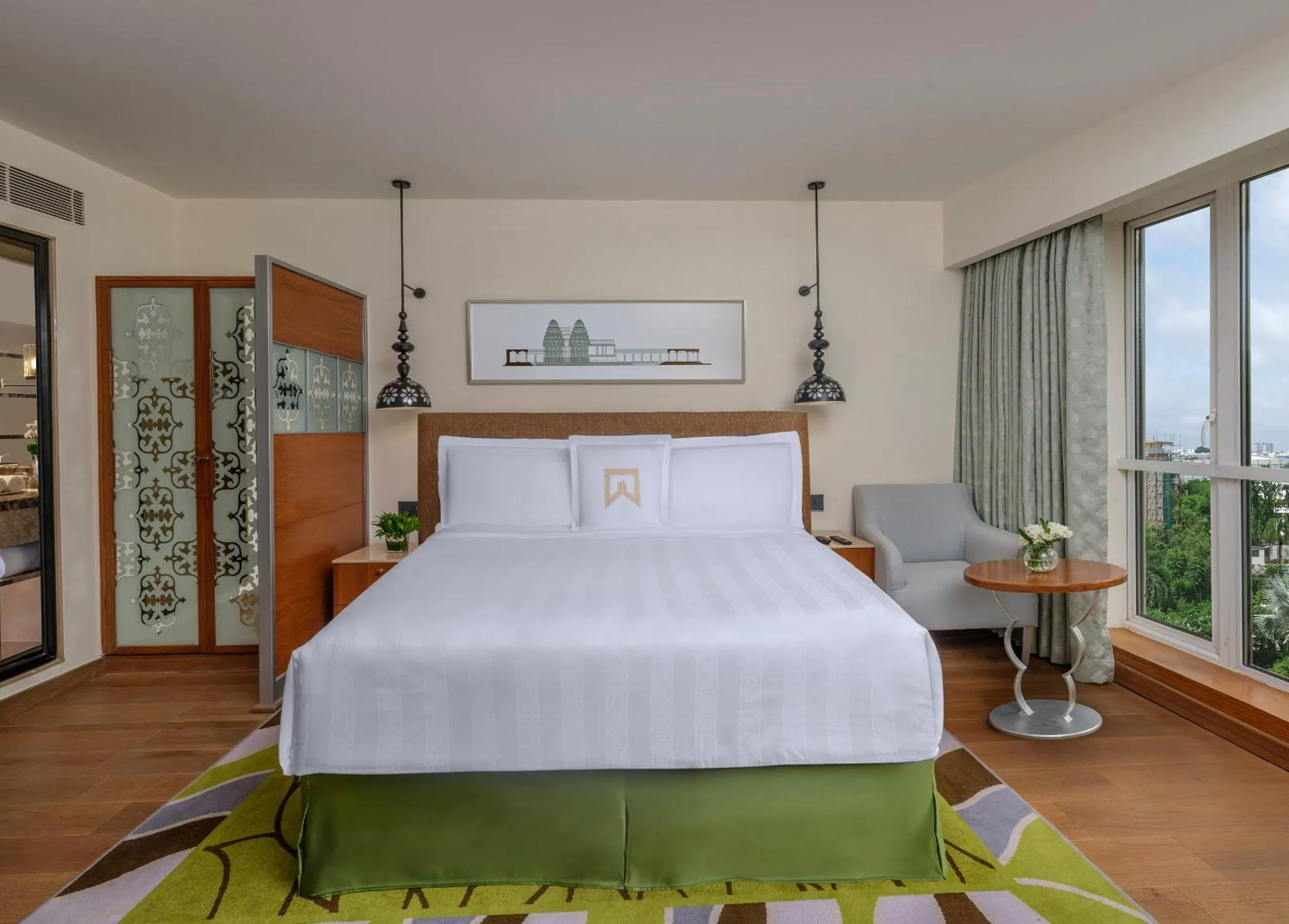 Bedroom, Bed in ITC Kakatiya, a Luxury Collection Hotel, Hyderabad