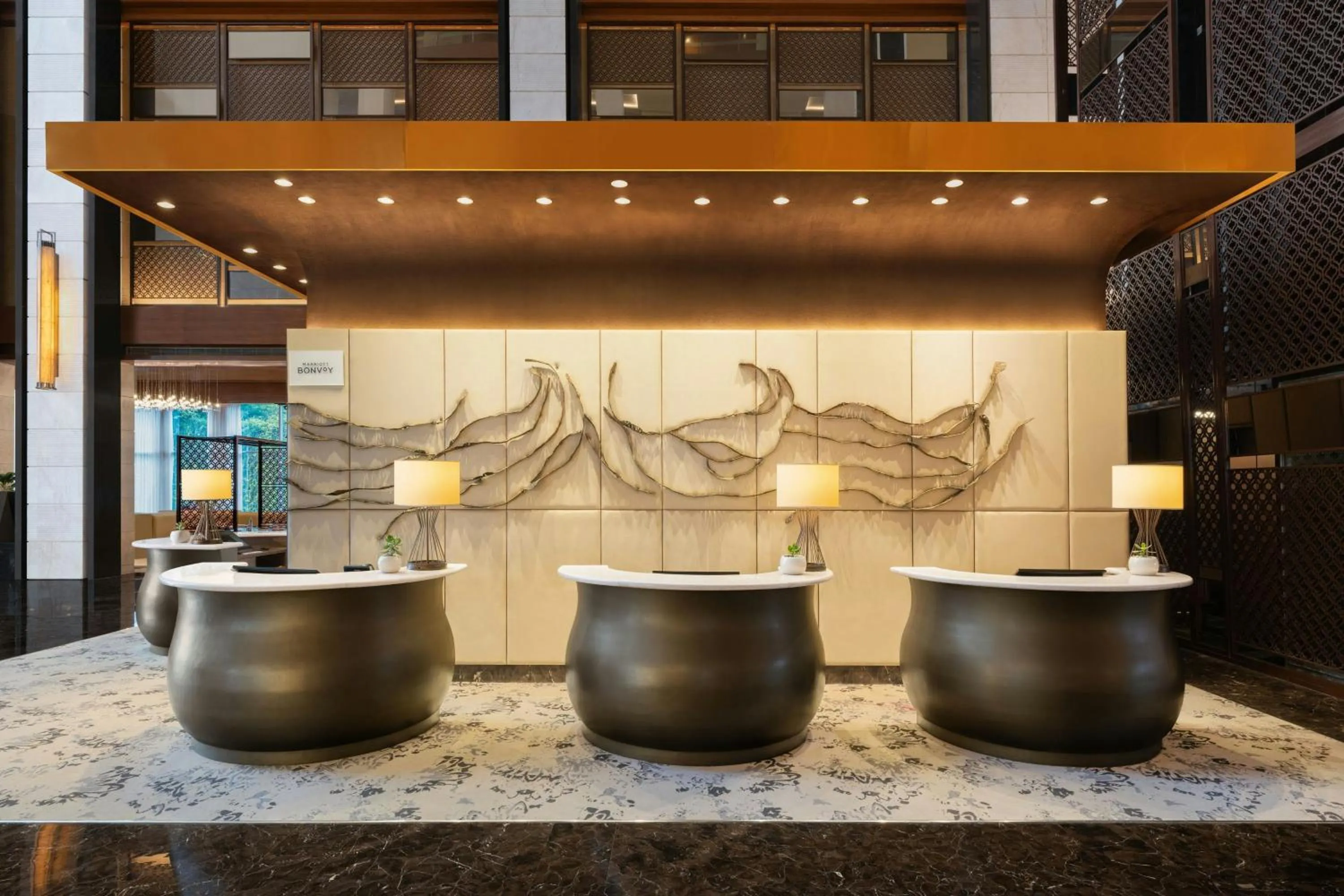 Lobby or reception in Sheraton Hyderabad Hotel