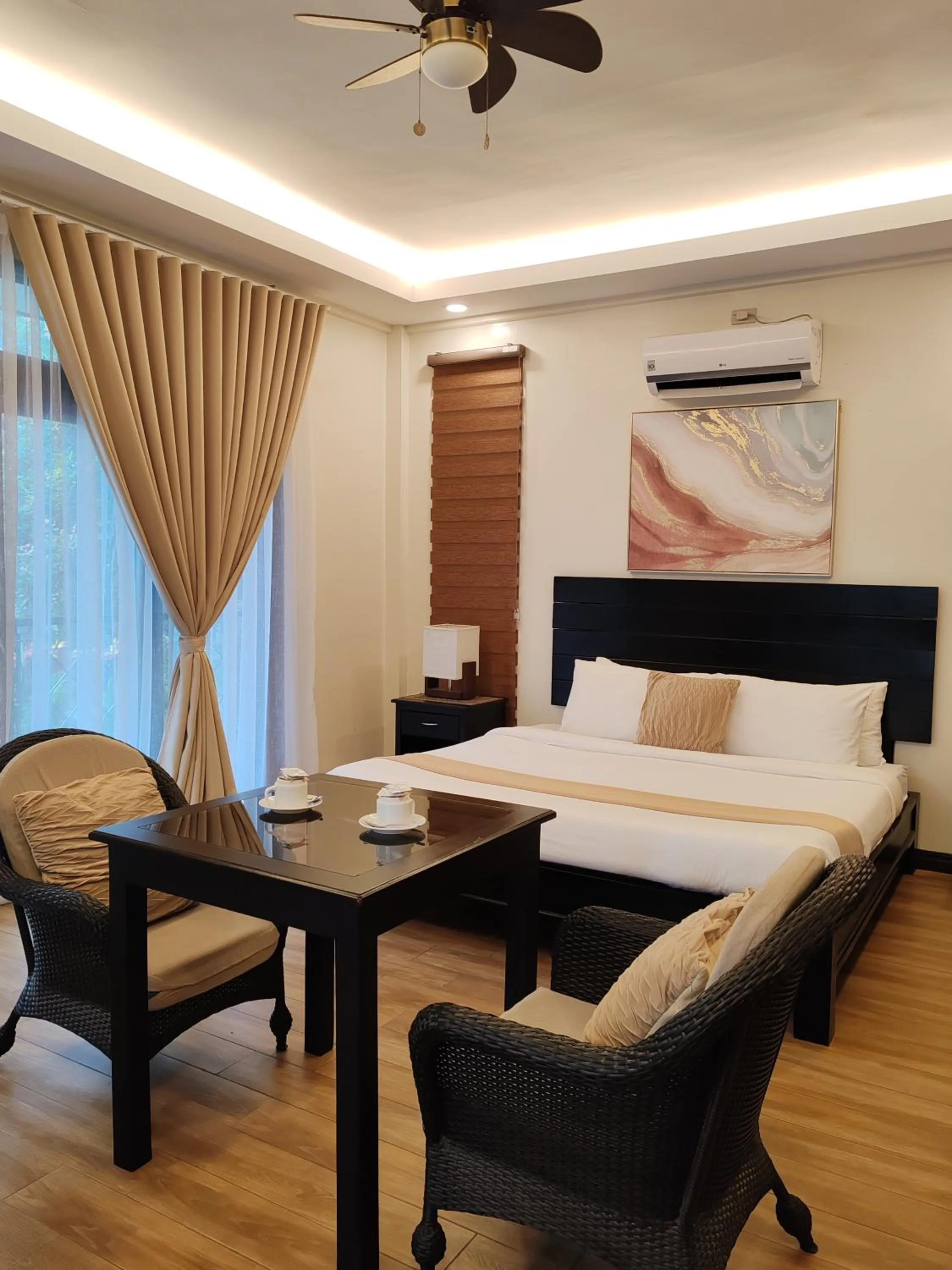 Bed in The Zen Villas Resort