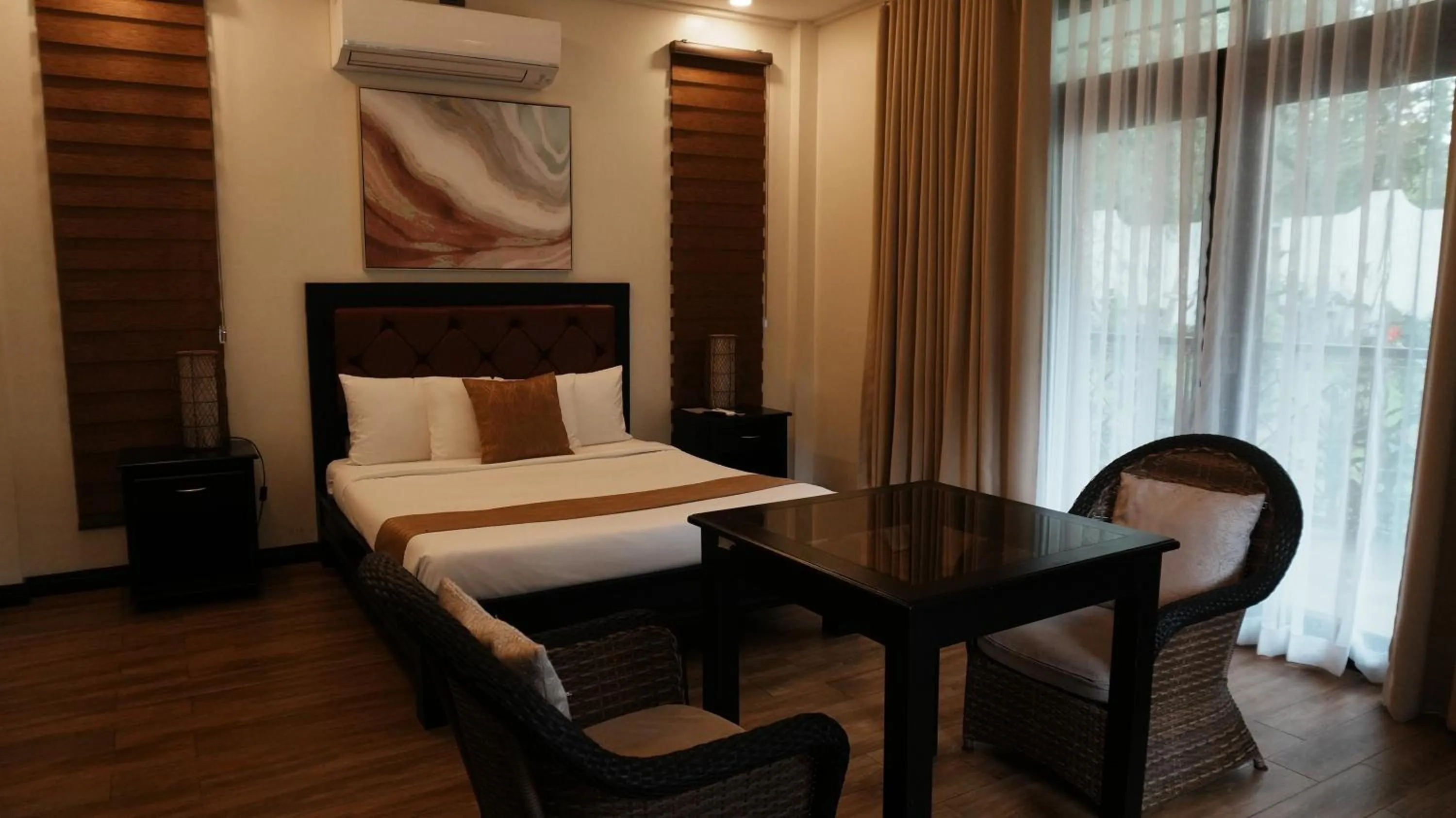 Bed in The Zen Villas Resort