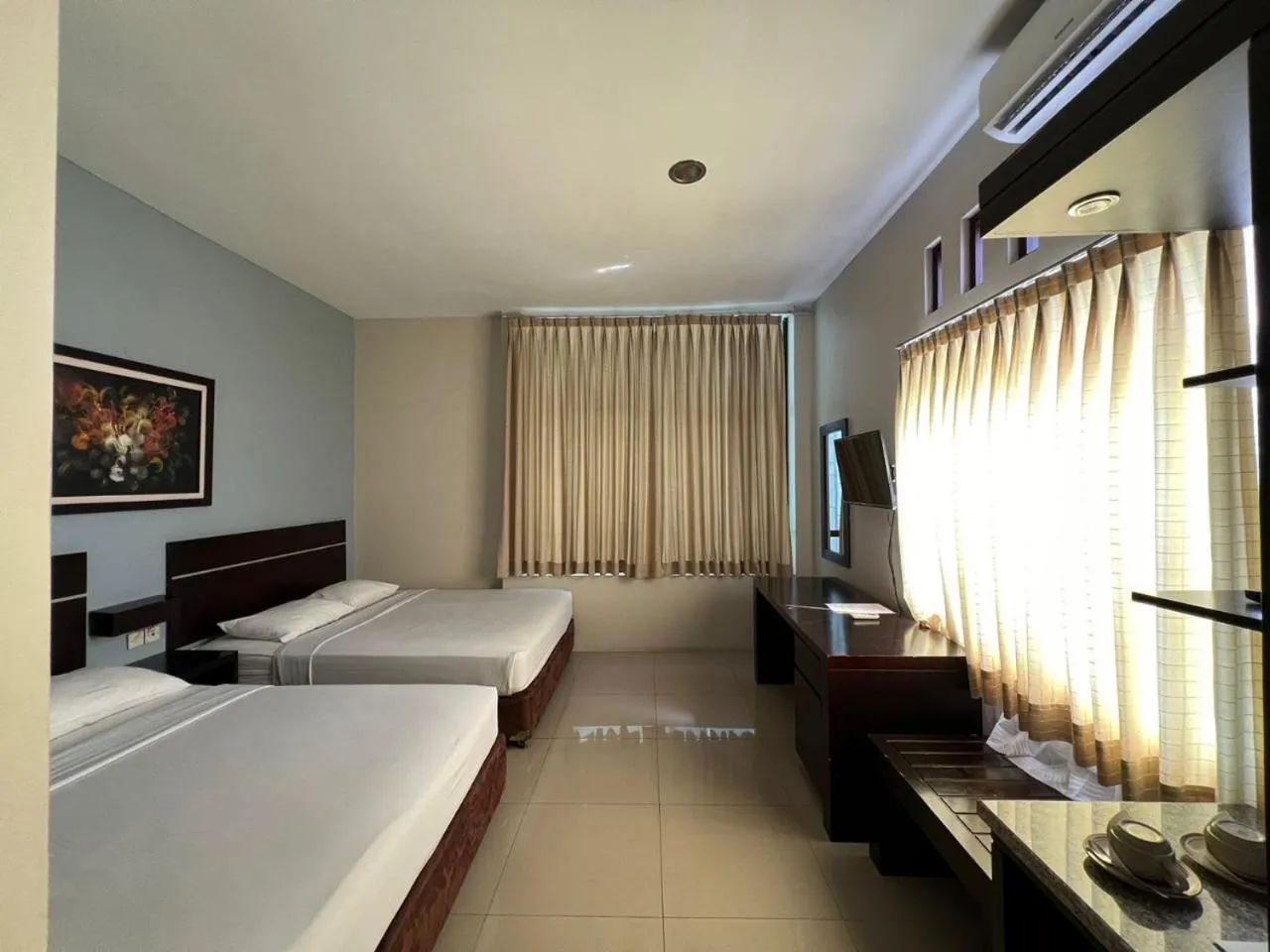 Bed in Hotel Century Pangandaran