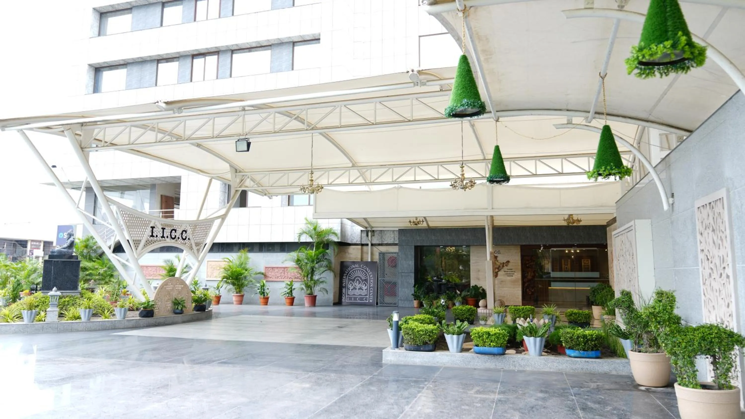 Facade/entrance in Indore International Convention Center