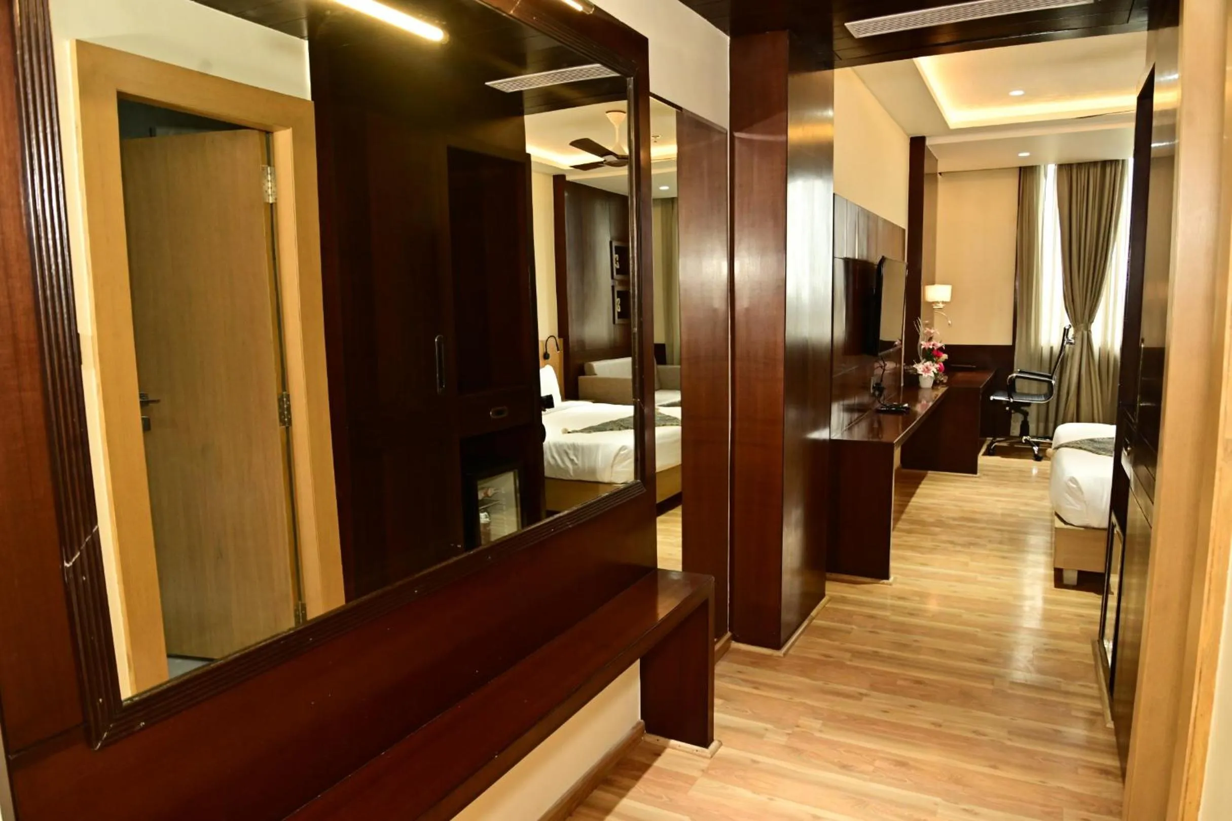 Photo of the whole room, Bed in Indore International Convention Center