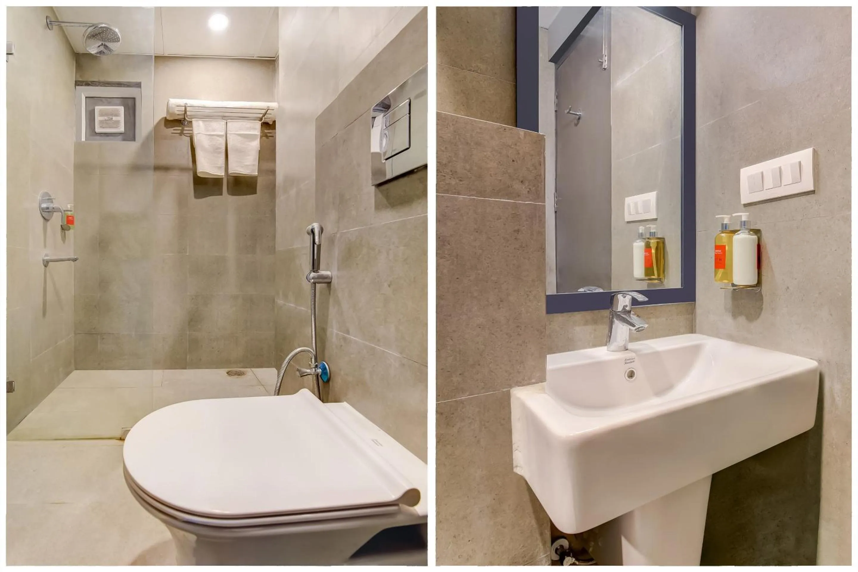 Bathroom in Collection O Near Kohat Enclave Metro Station