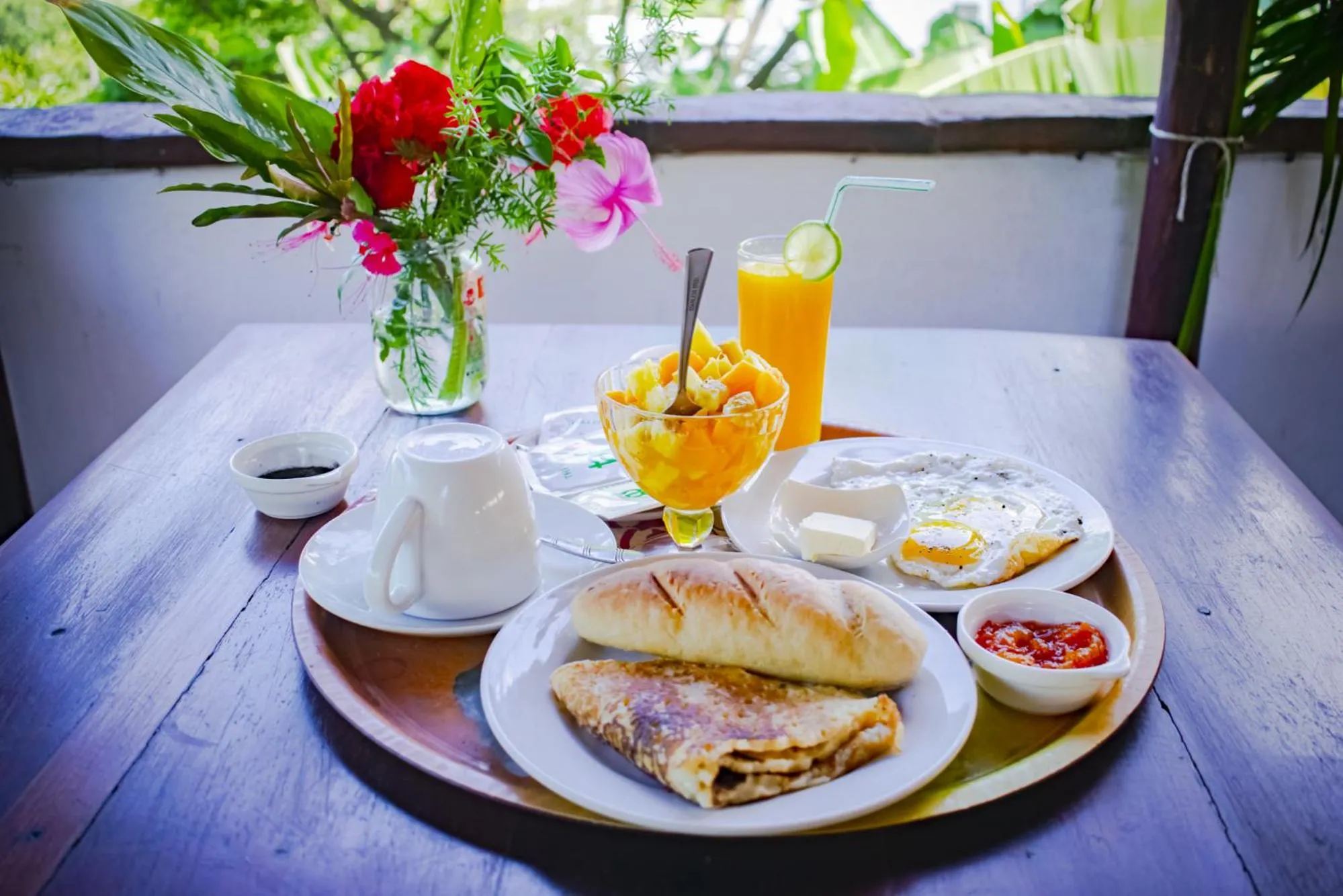 Breakfast in Hotel Les Boucaniers