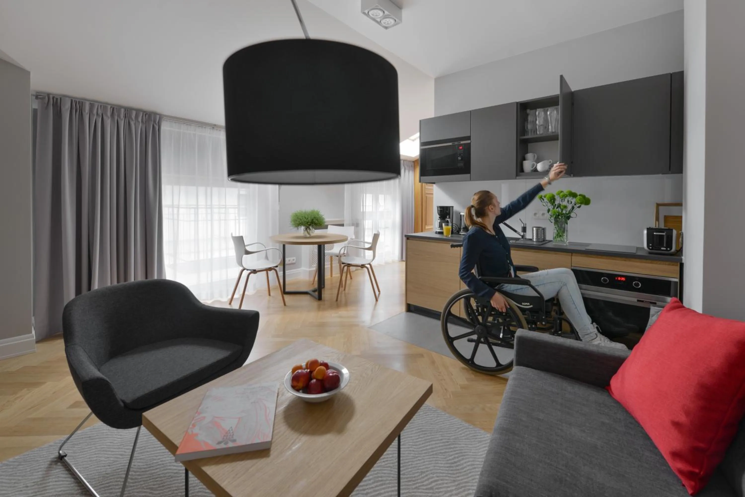 Kitchen or kitchenette in STRADONIA Serviced Apartments