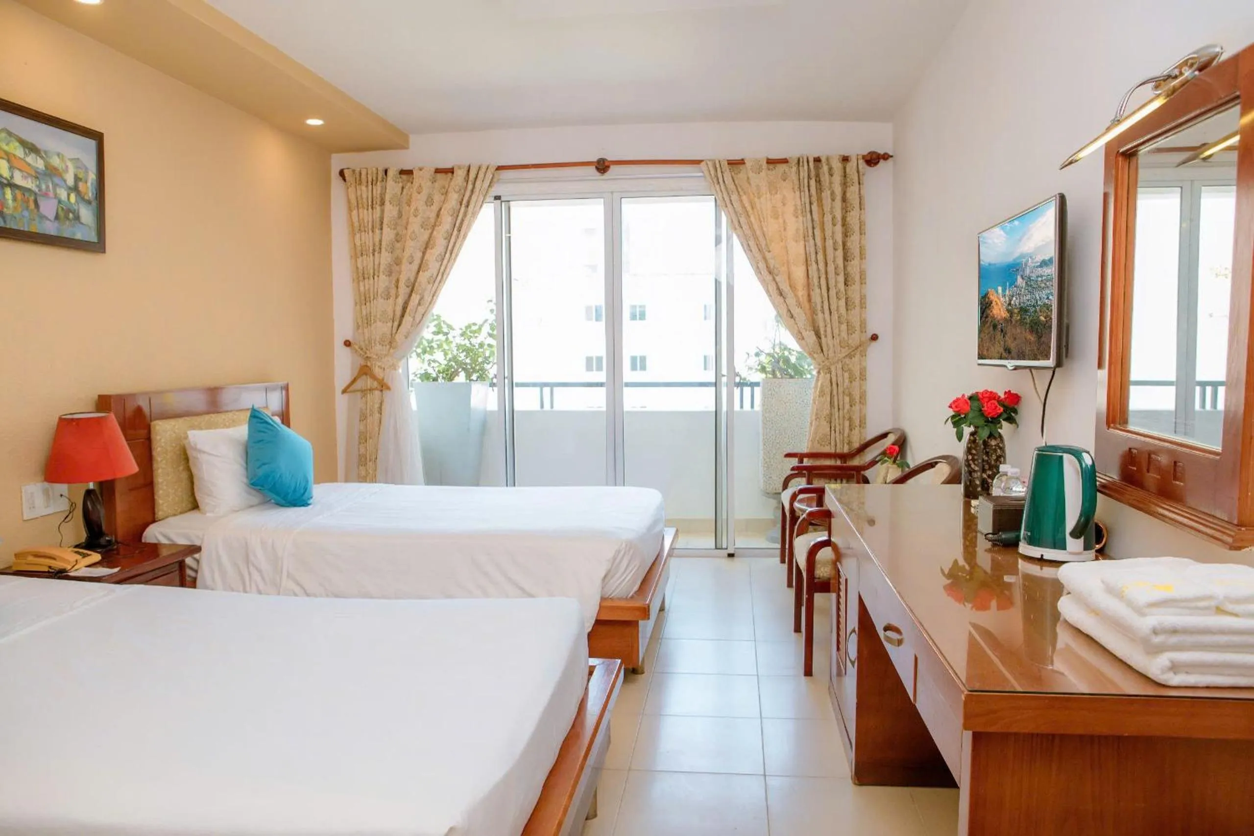 Photo of the whole room, Bed in Lanxy Hotel Nha Trang