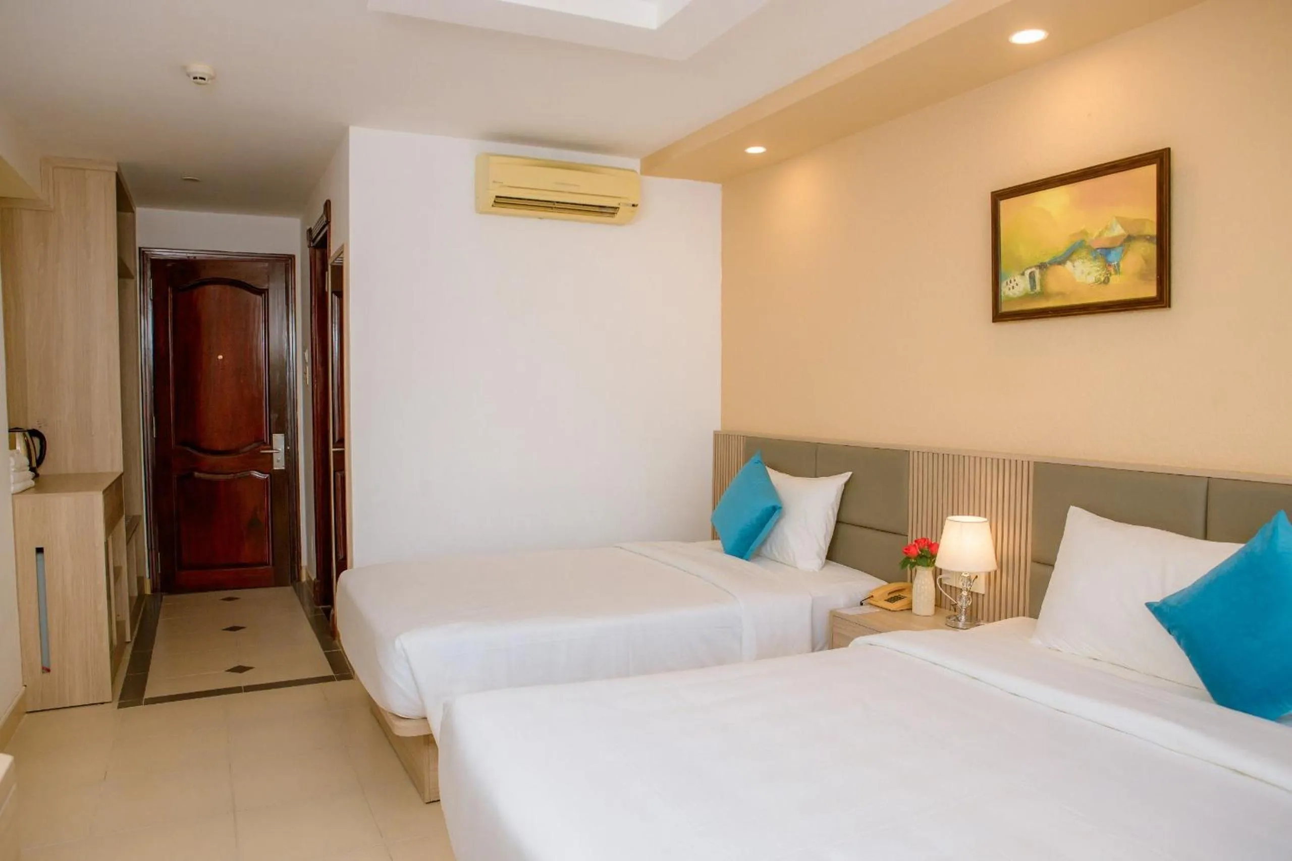 Bed in Lanxy Hotel Nha Trang