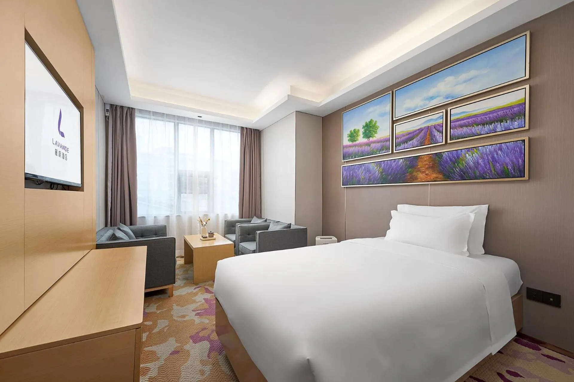 Bed in Lavande Hotel Guangzhou Beijing Road Pedestrian Street Haizhu Square Metro Station Branch - Free Deliver Service to Canton Fair Complex During Canton Fair Period