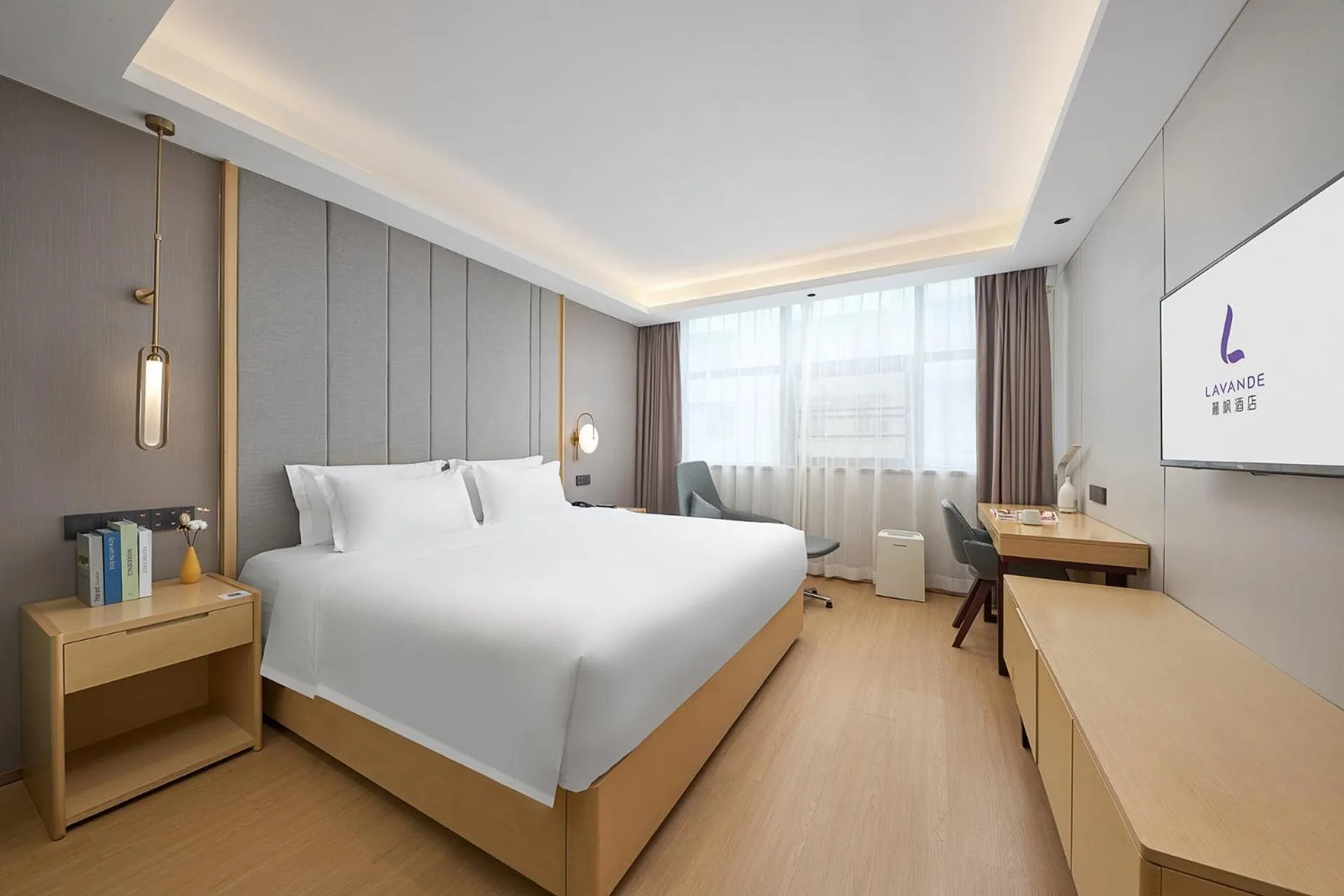 Bed in Lavande Hotel Guangzhou Beijing Road Pedestrian Street Haizhu Square Metro Station Branch - Free Deliver Service to Canton Fair Complex During Canton Fair Period