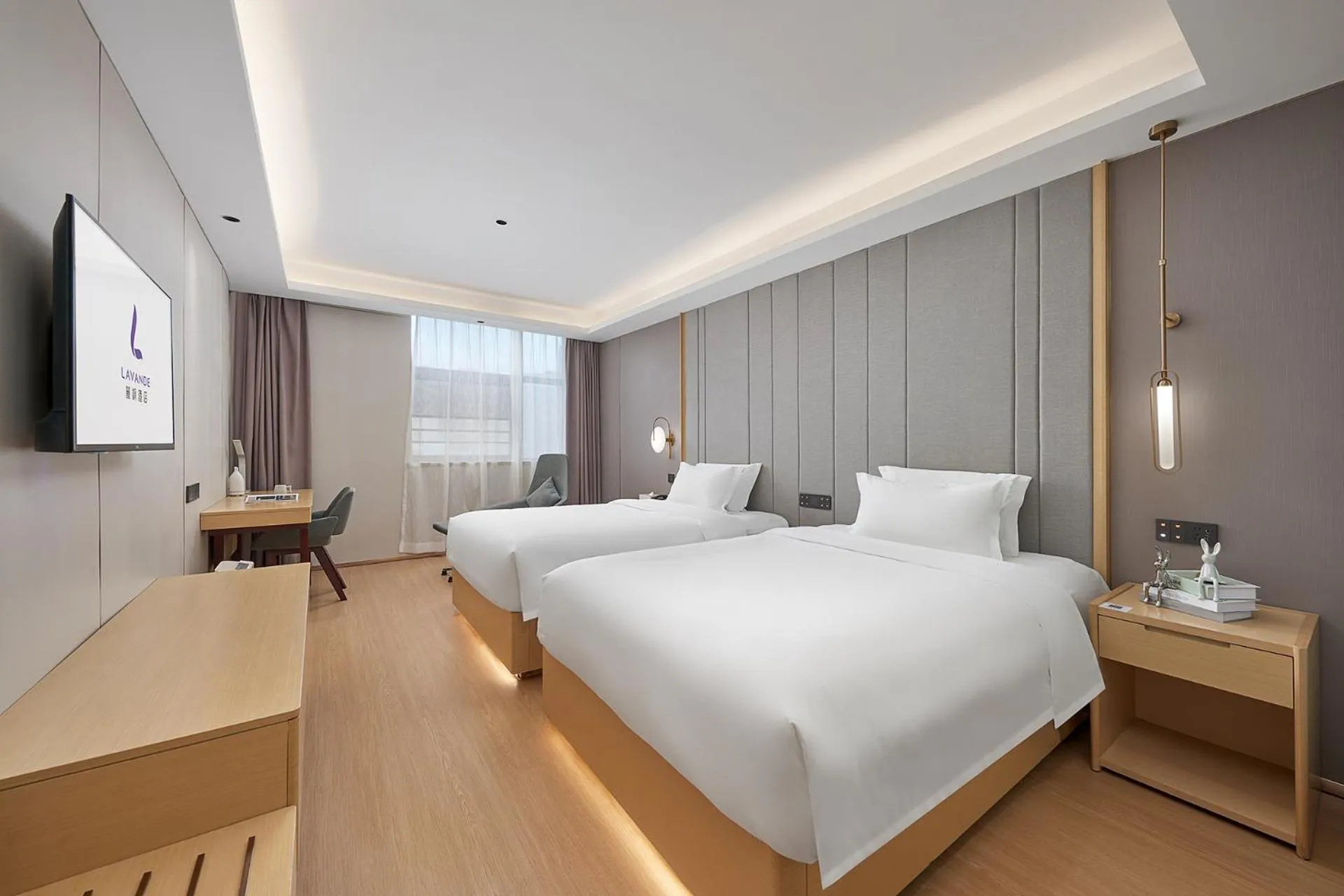 Bed in Lavande Hotel Guangzhou Beijing Road Pedestrian Street Haizhu Square Metro Station Branch - Free Deliver Service to Canton Fair Complex During Canton Fair Period