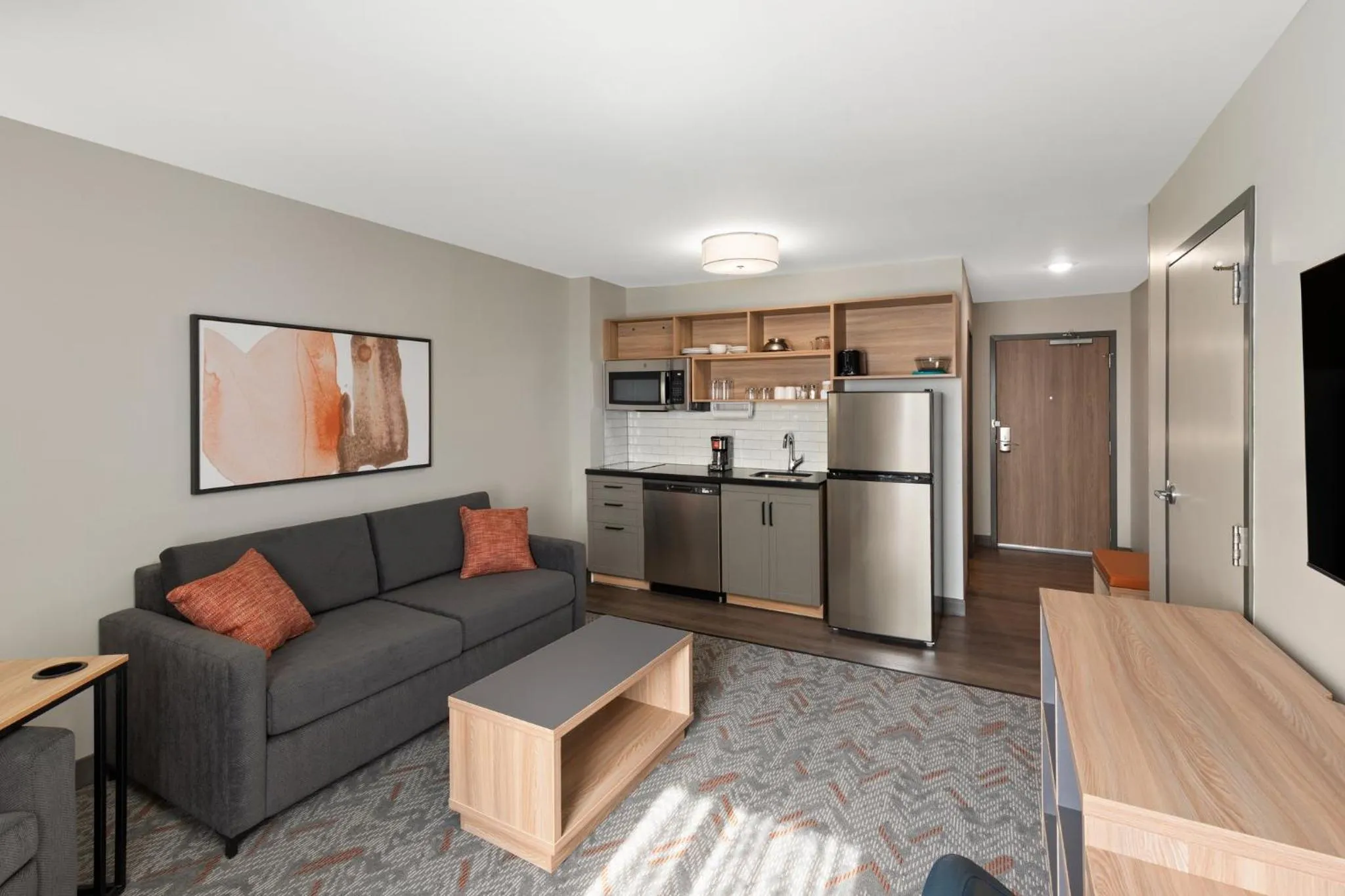 Bedroom in Candlewood Suites Shelbyville, an IHG Hotel