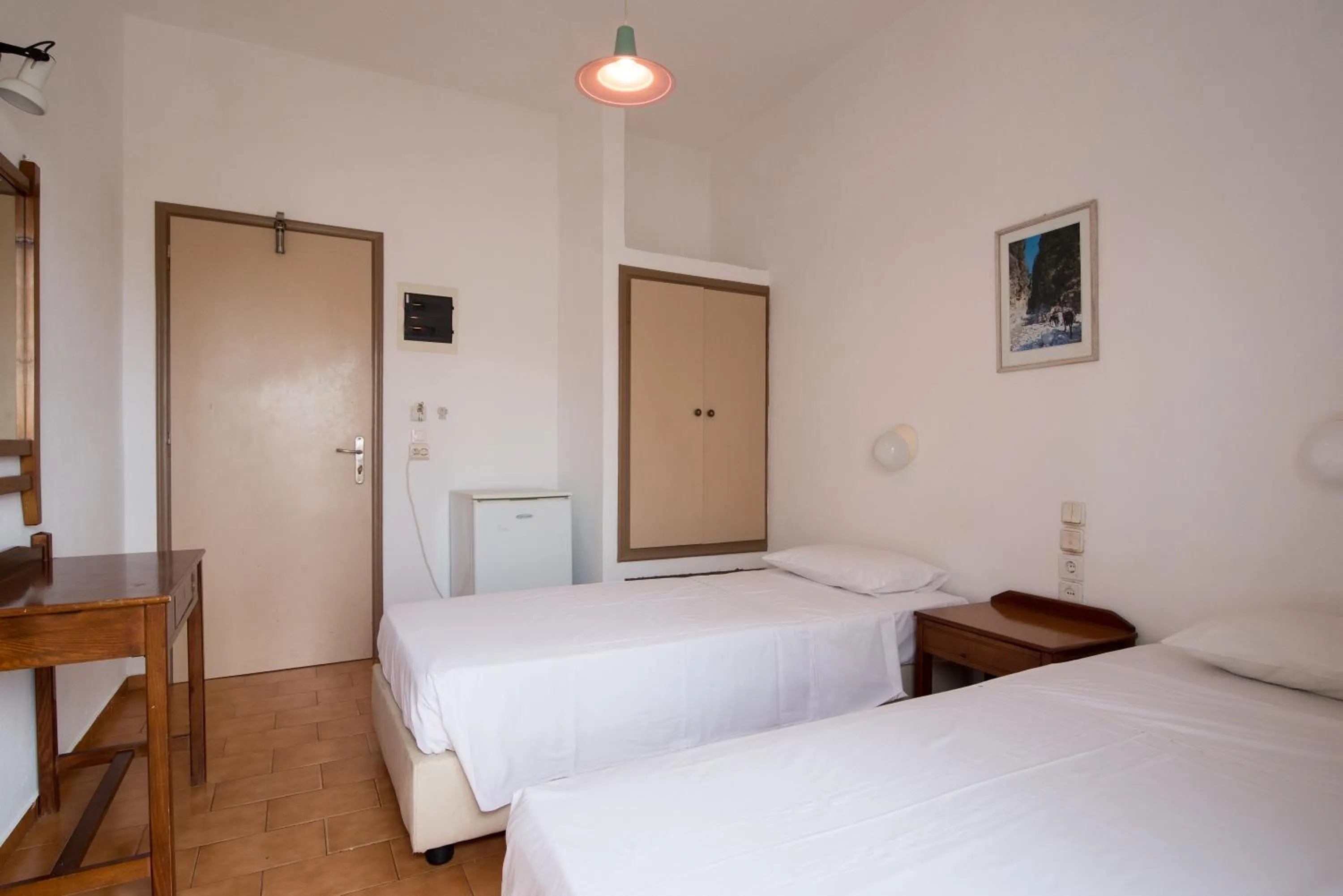 Bedroom, Bed in Ibiscus Hotel Malia