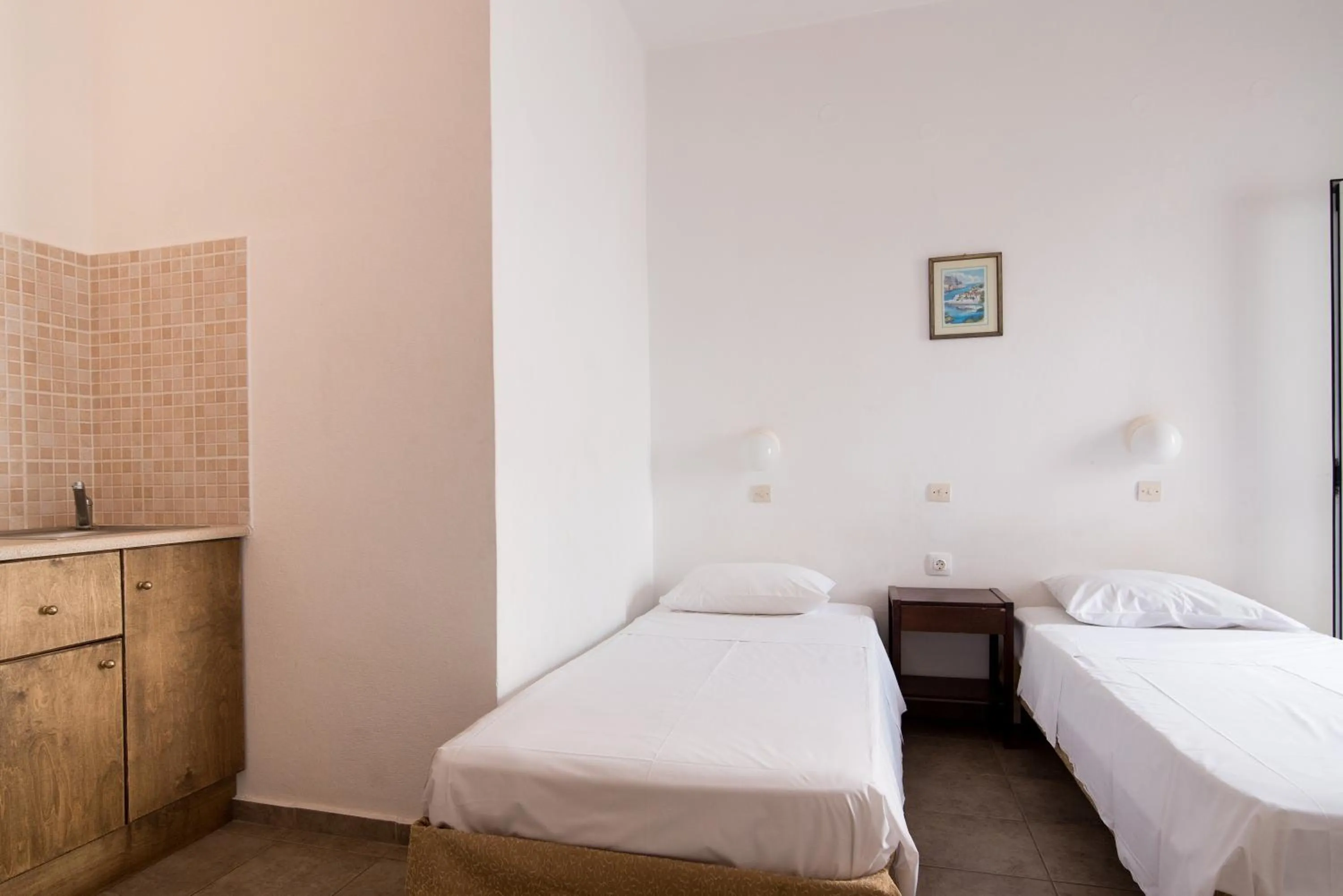 Bedroom, Bed in Ibiscus Hotel Malia