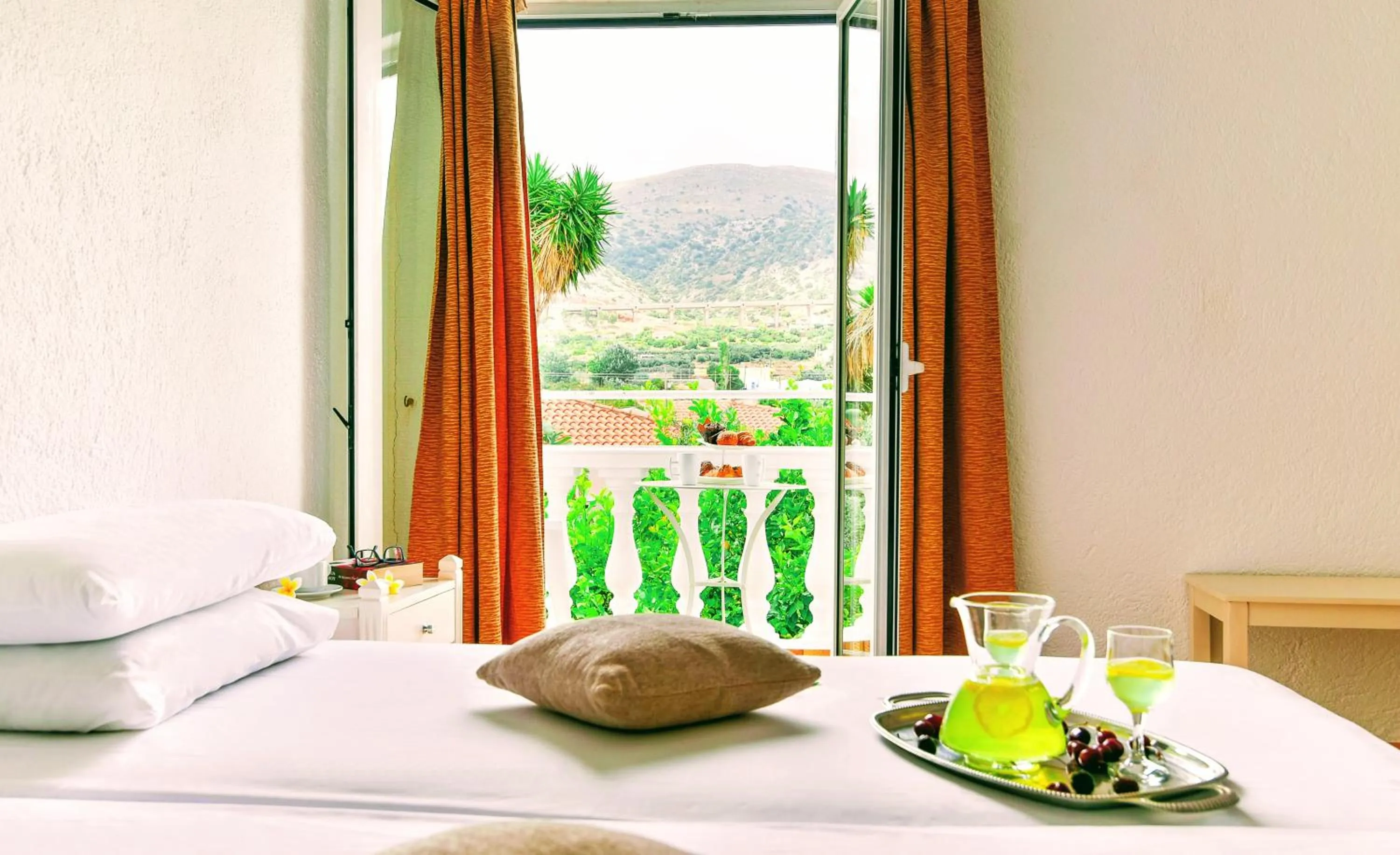 Balcony/Terrace in Ibiscus Hotel Malia