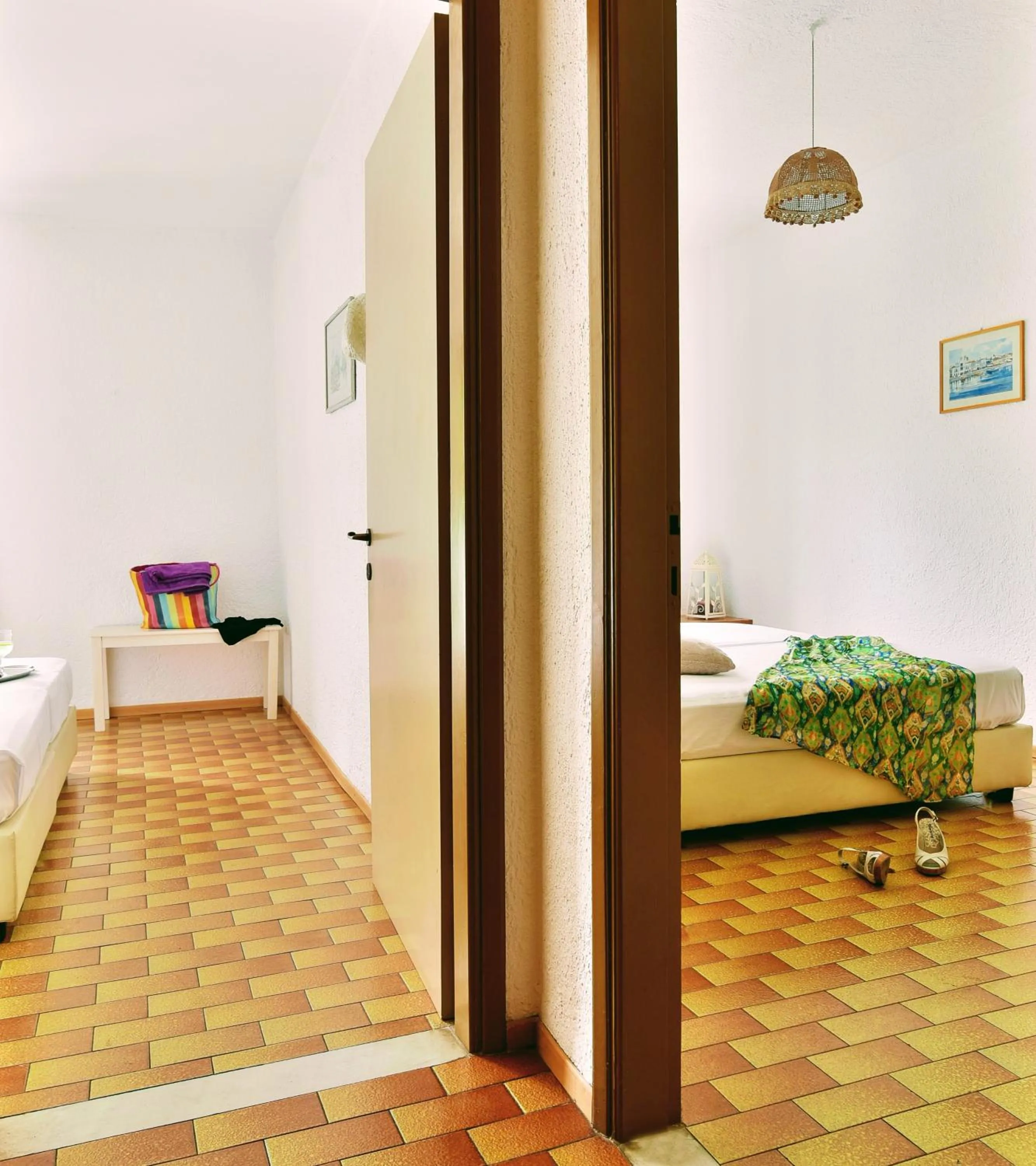 Bedroom, Bed in Ibiscus Hotel Malia