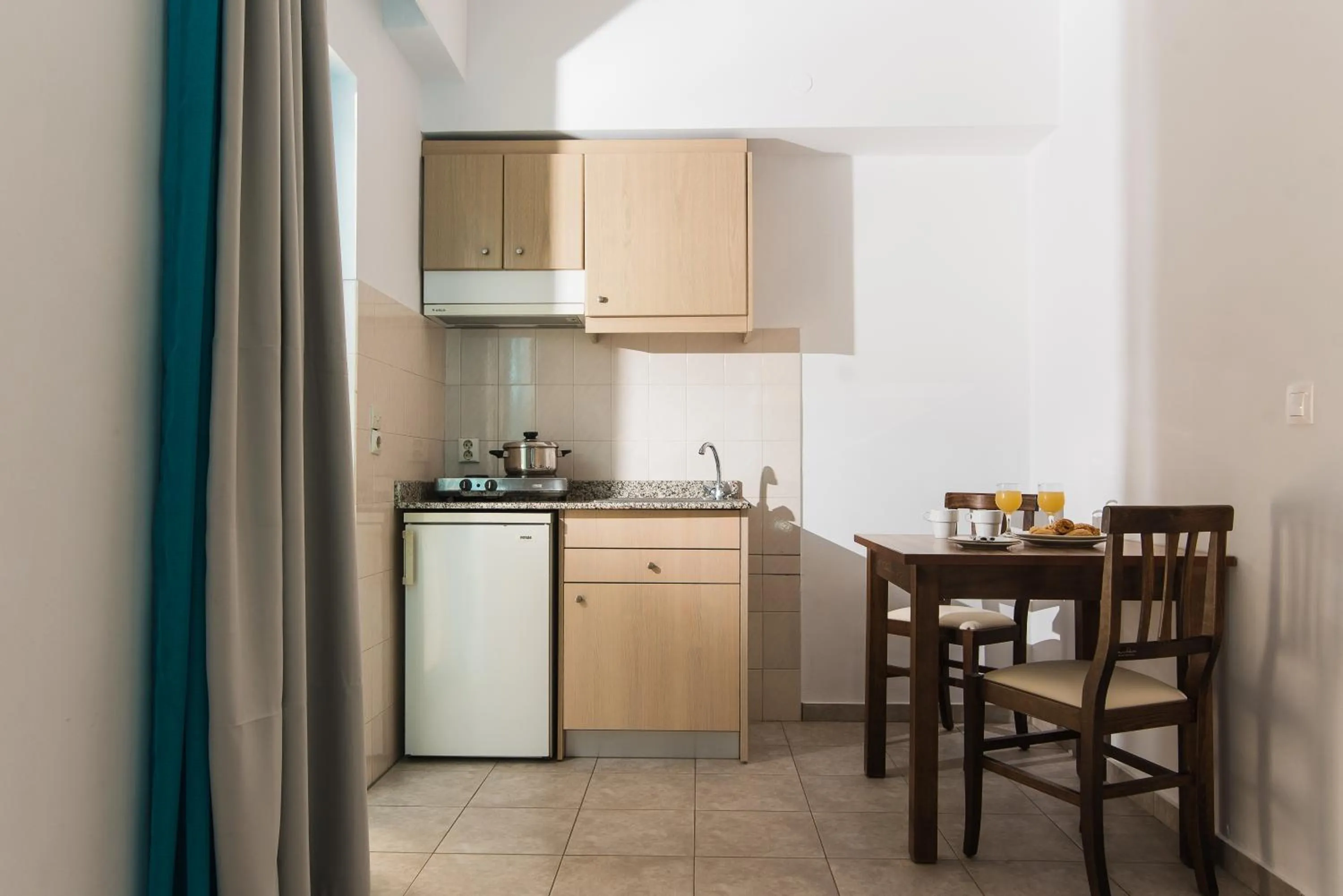 Kitchen or kitchenette in Ibiscus Hotel Malia