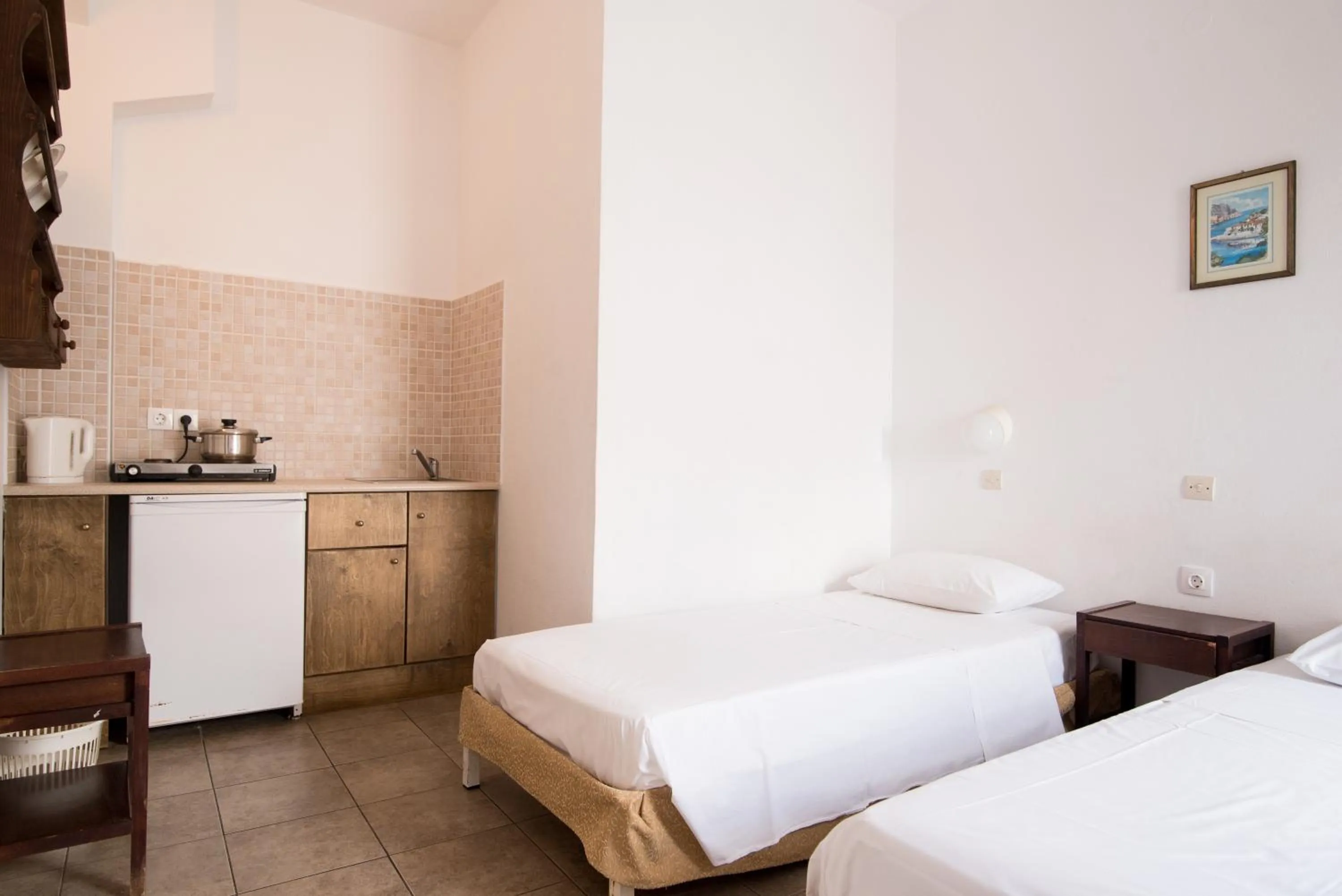 Bedroom, Bed in Ibiscus Hotel Malia