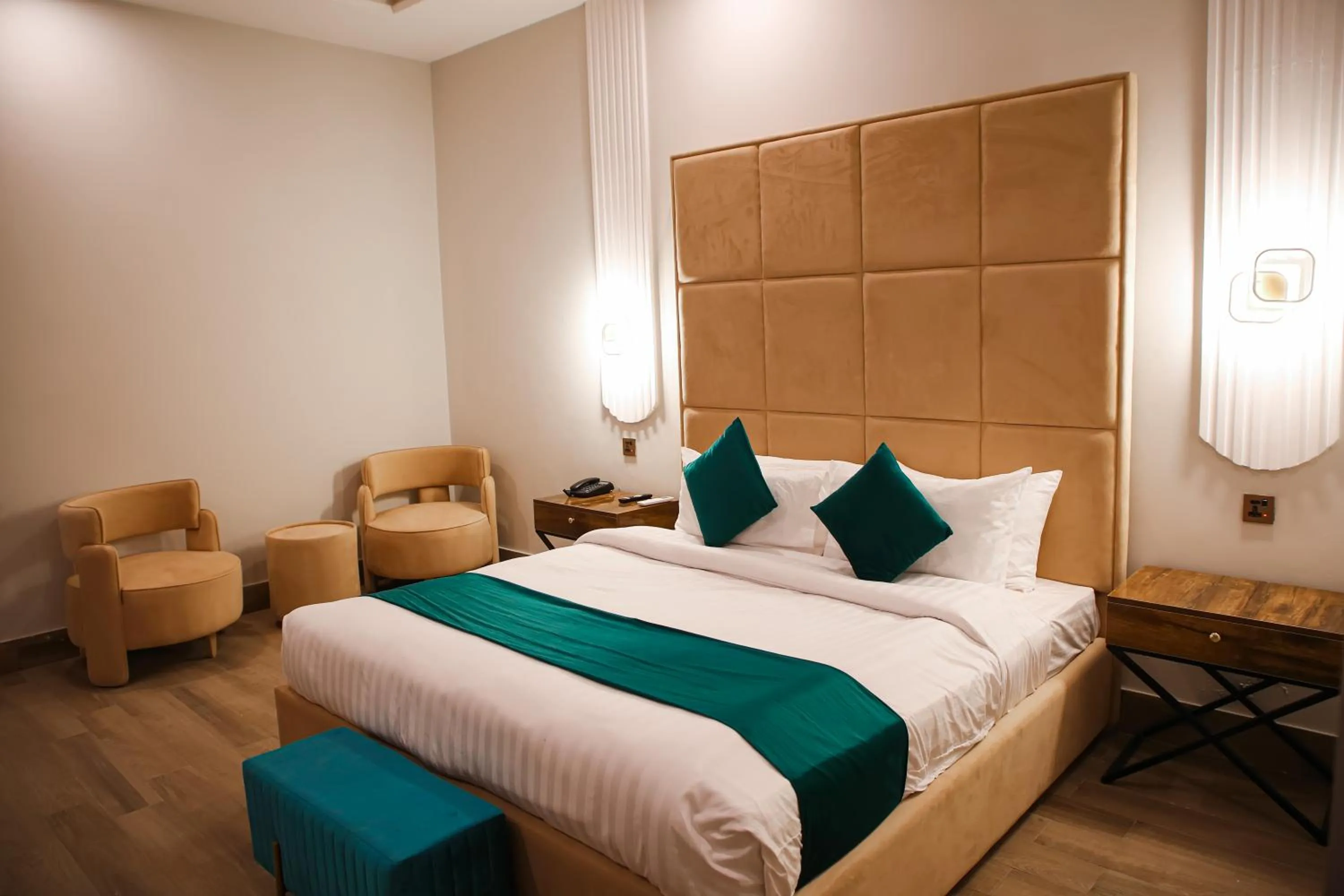 Bed in Grand Shalimar Hotel