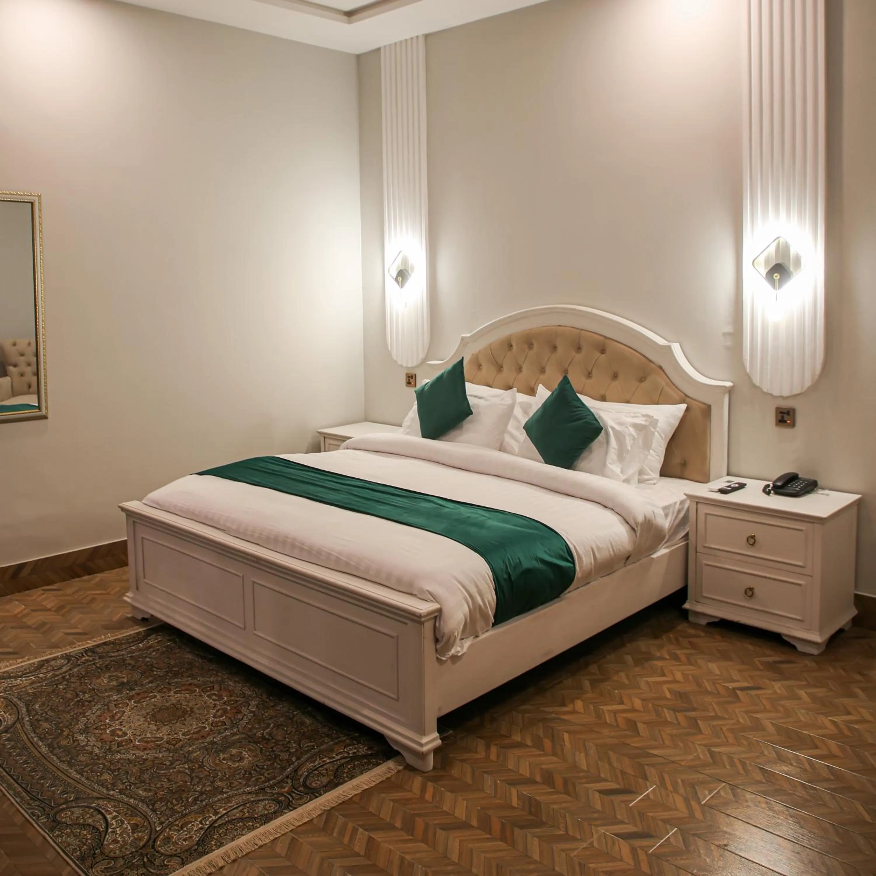Bed in Grand Shalimar Hotel