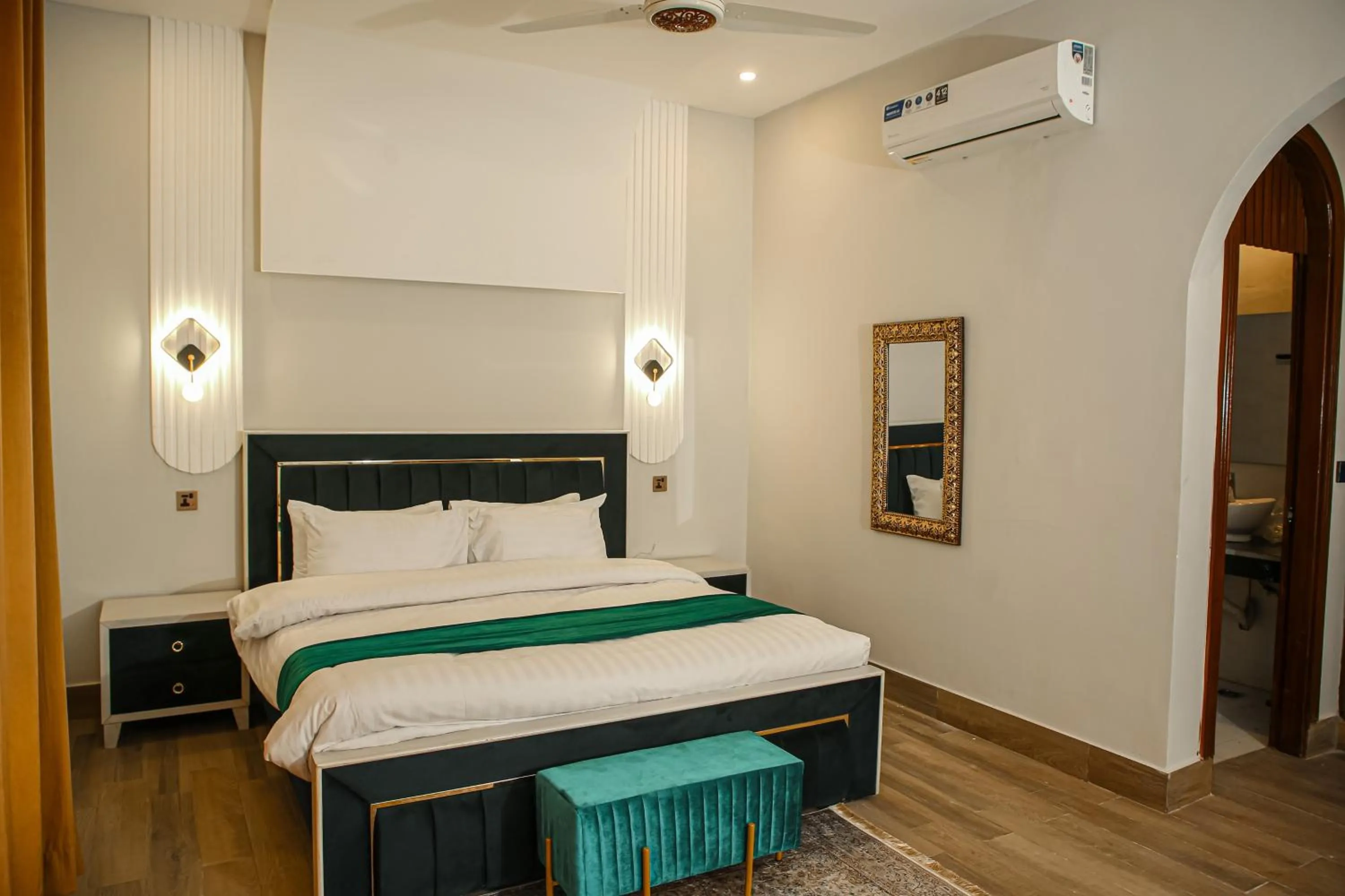 Bed in Grand Shalimar Hotel