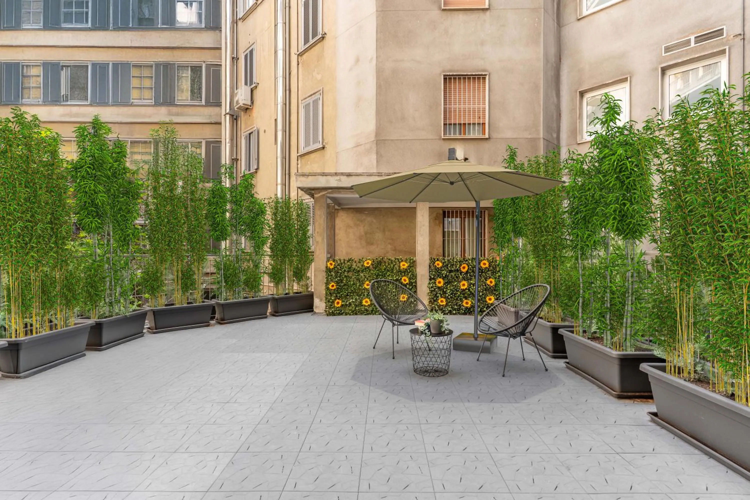 Balcony/Terrace in Torriani Suites Foresteria Lombarda
