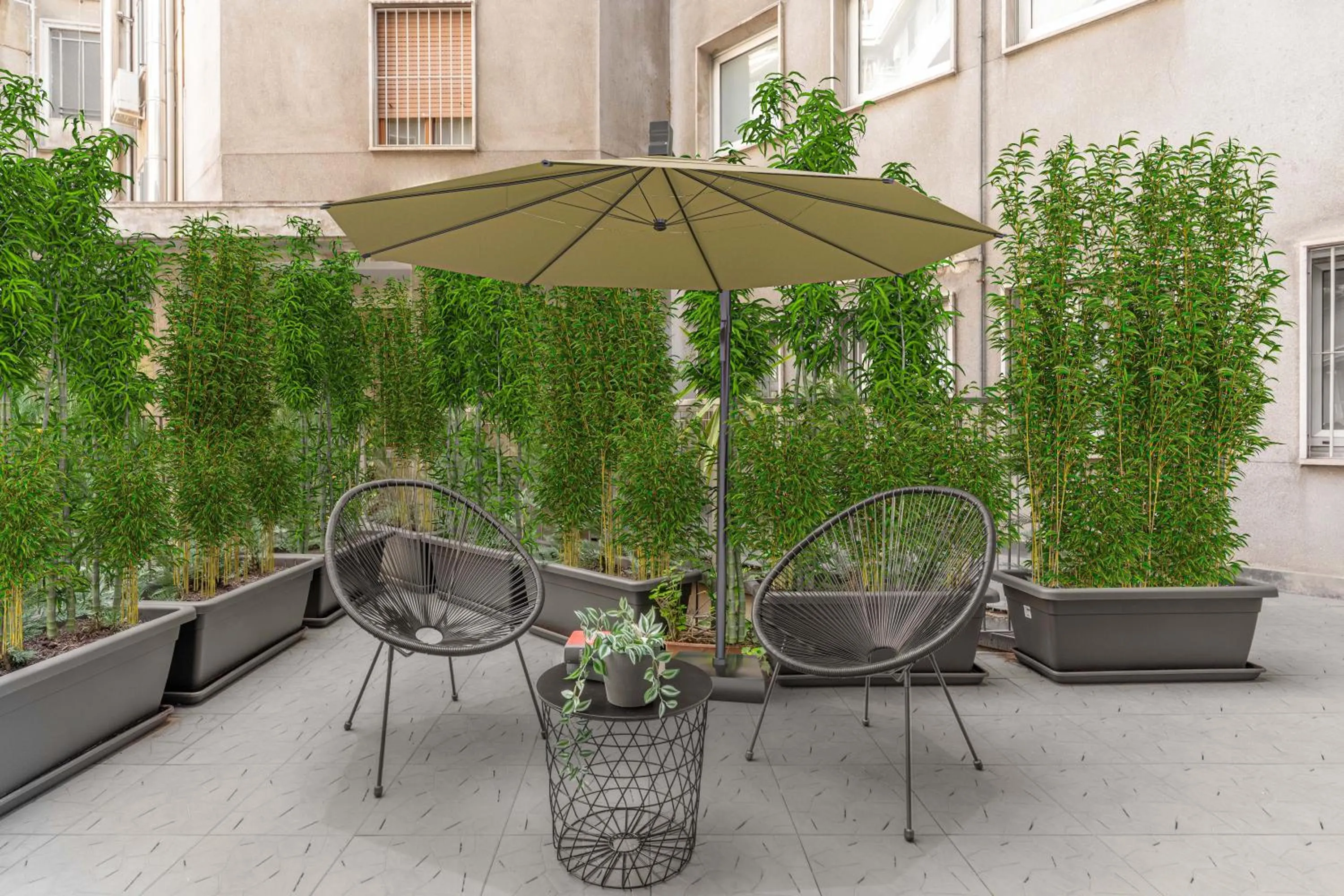 Balcony/Terrace in Torriani Suites Foresteria Lombarda