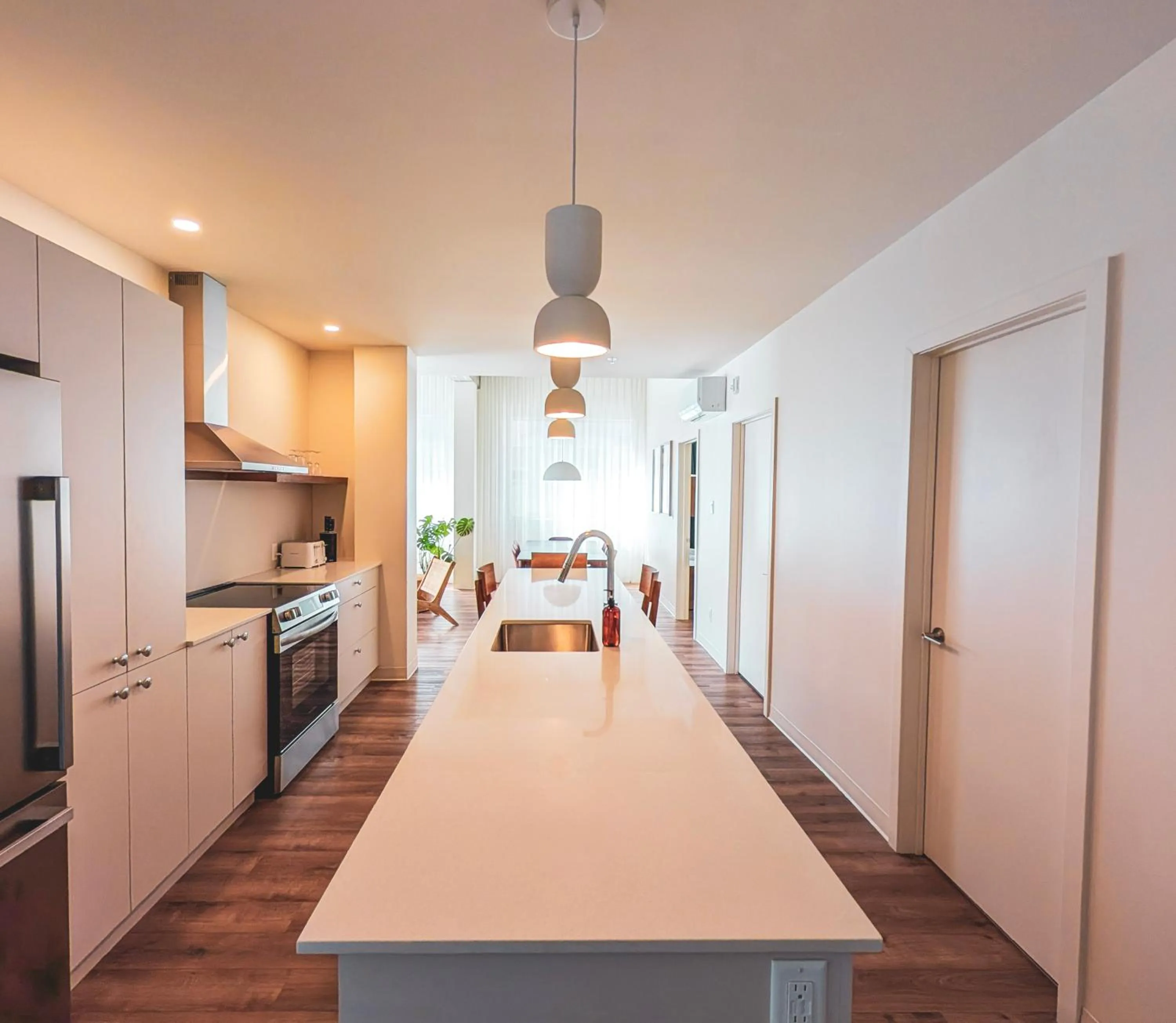 Kitchen or kitchenette in Terminus Hôtel