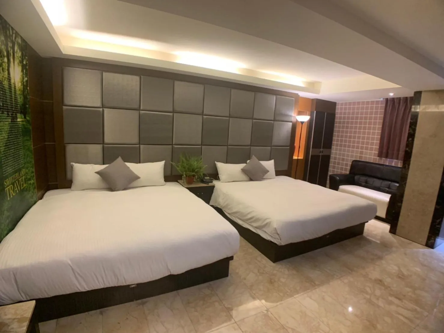 Bed in Michelle hotel