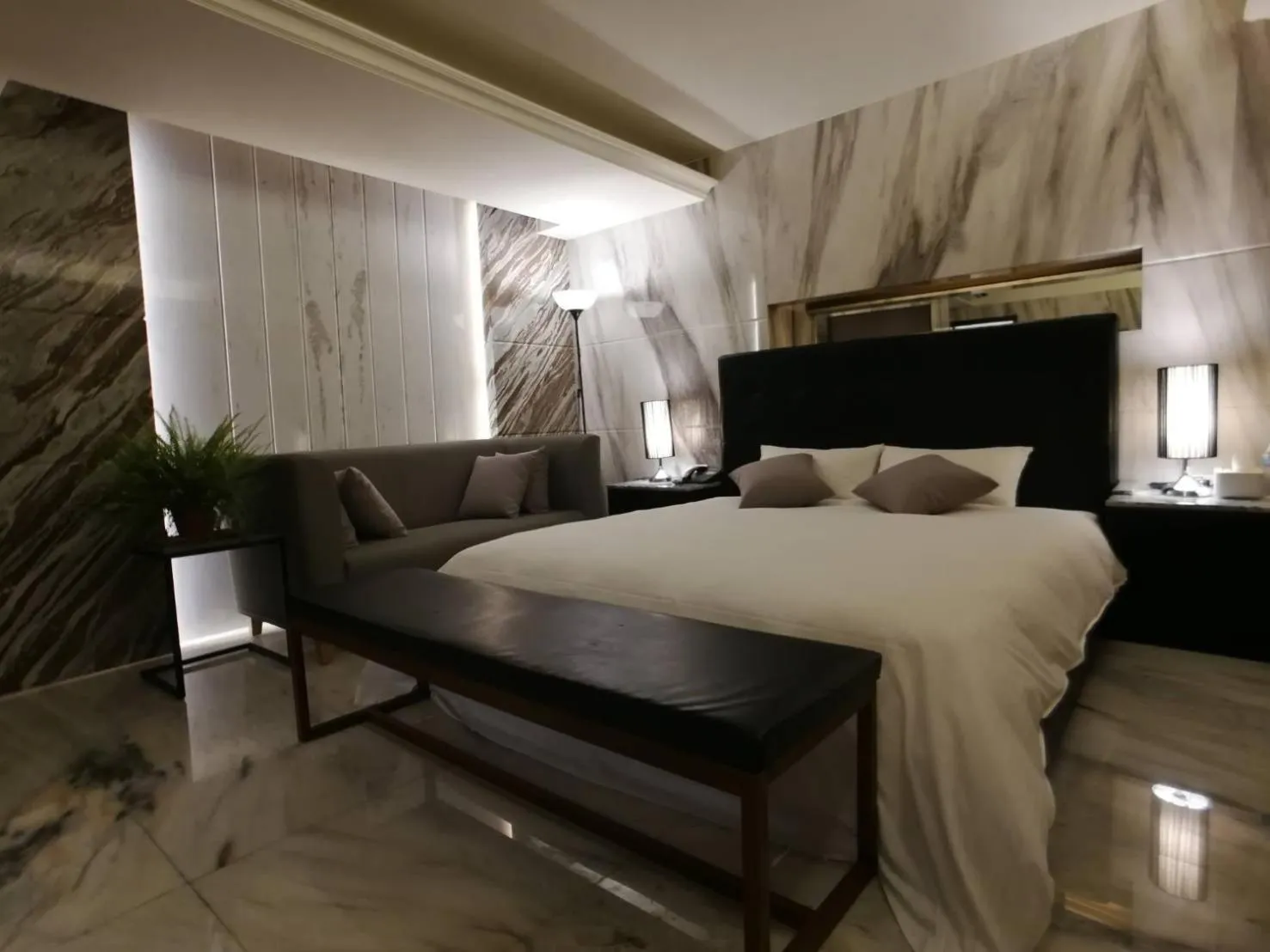 Bed in Michelle hotel