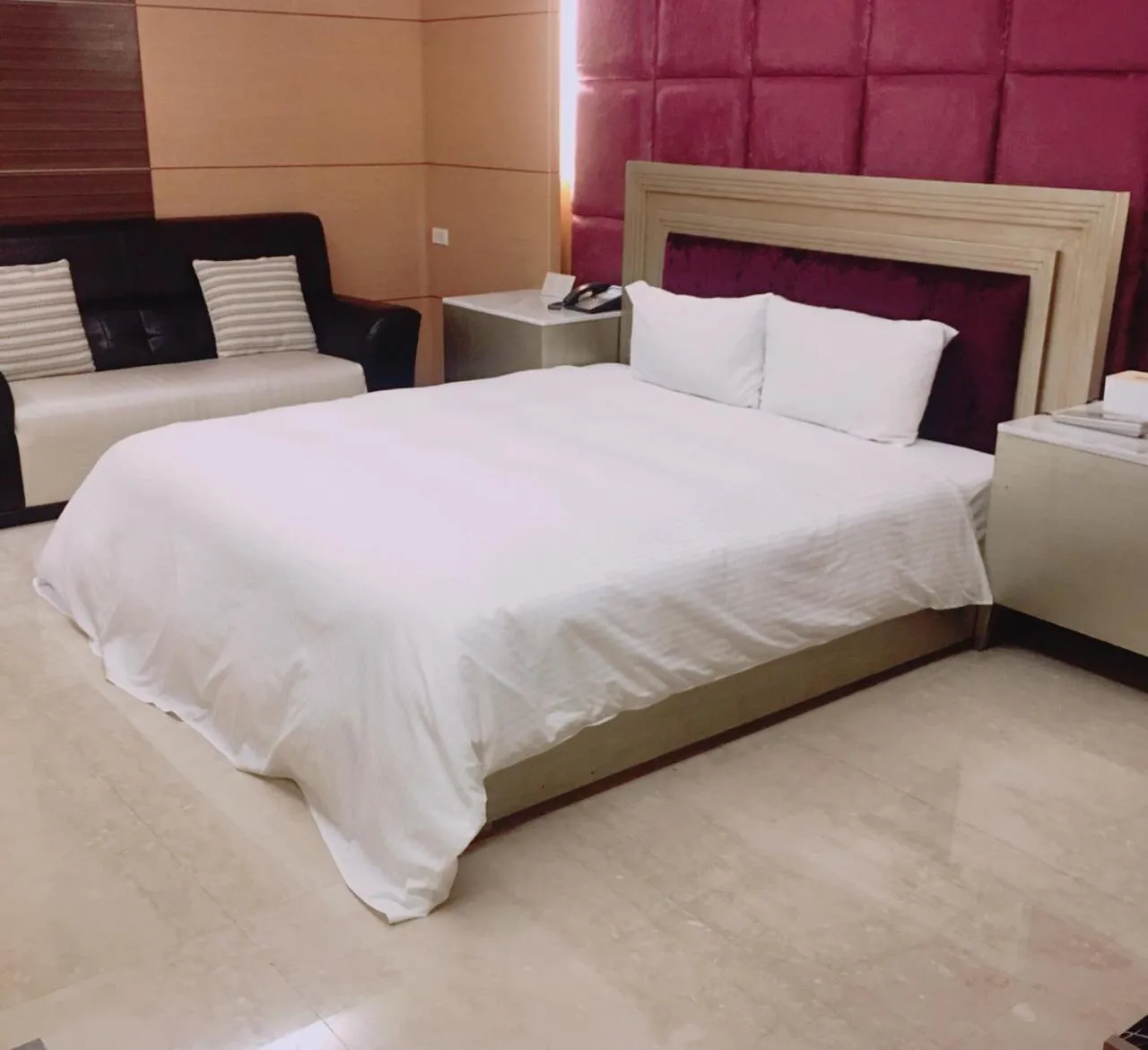 Bed in Michelle hotel