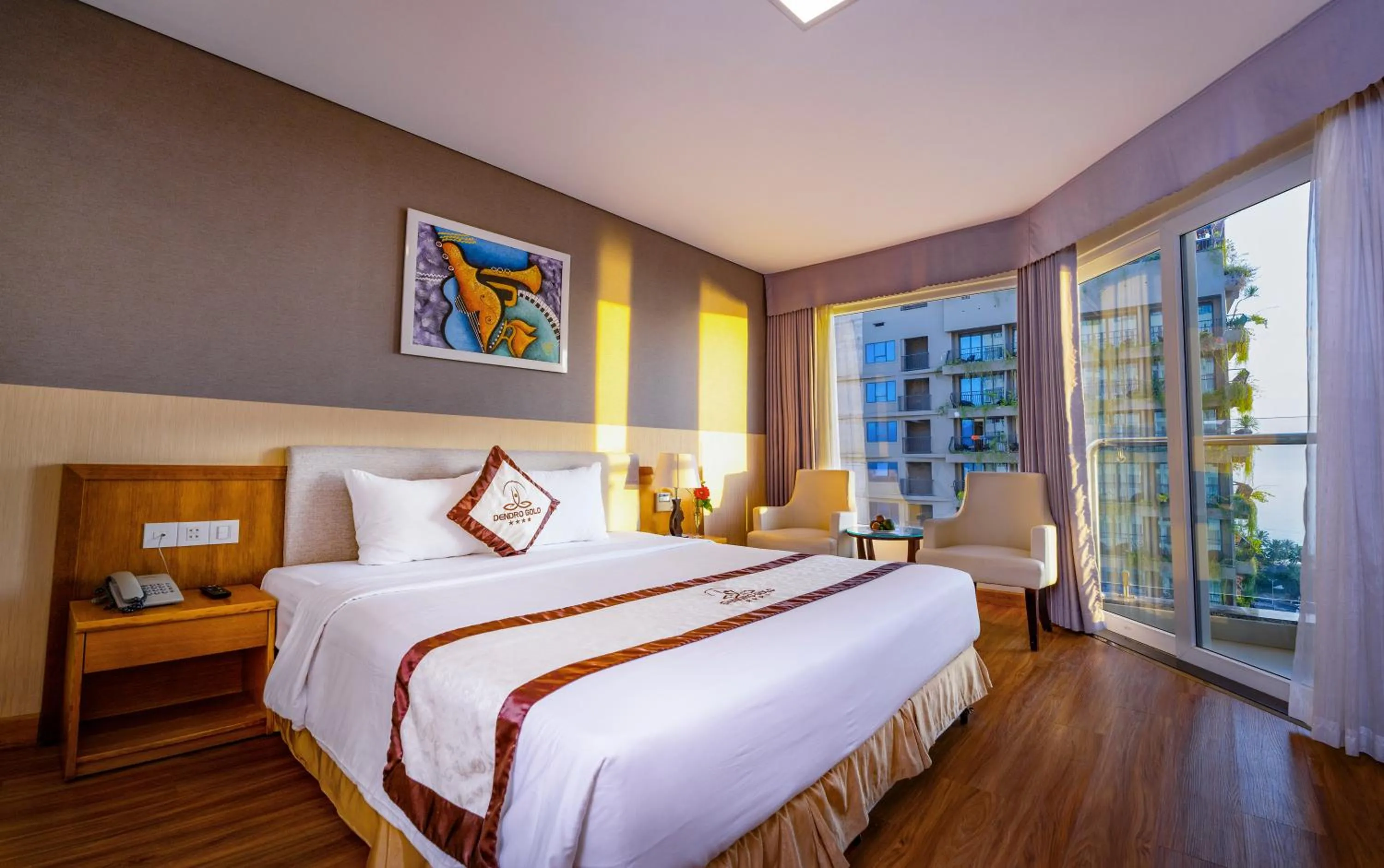 Bed in Dendro Gold Hotel