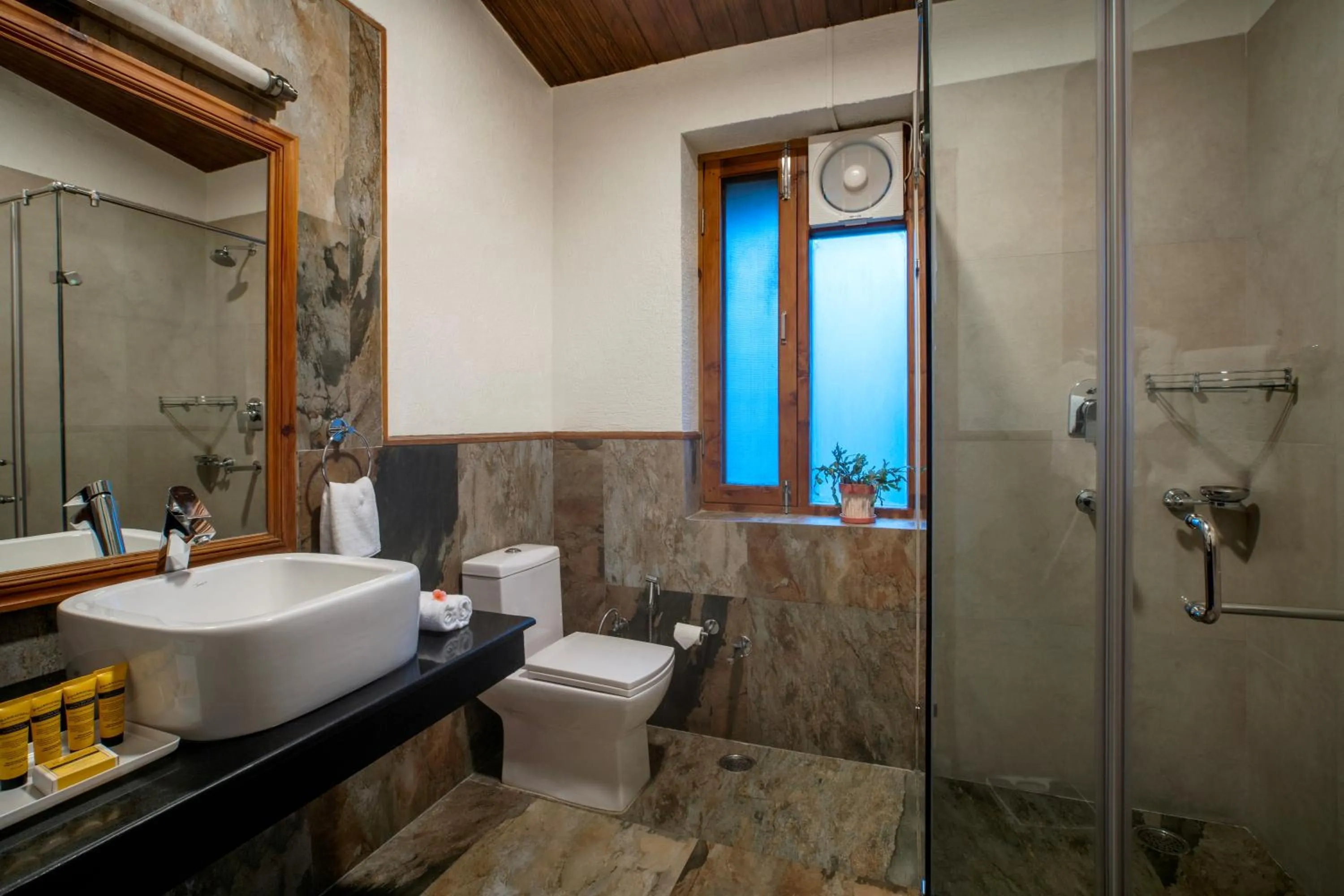Bathroom in Larisa Resort Manali