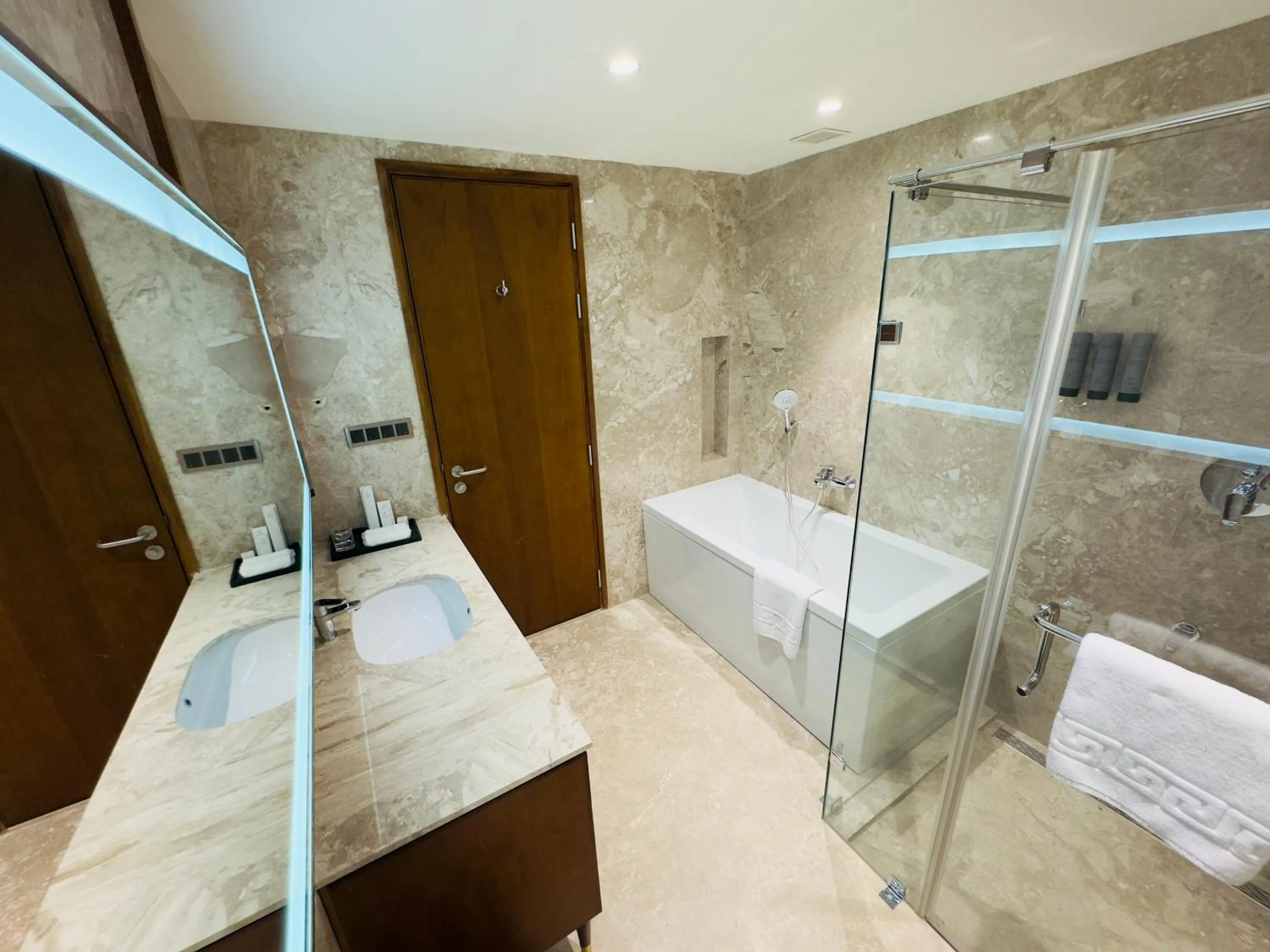 Bathroom in Gokulam Grand Kozhikode