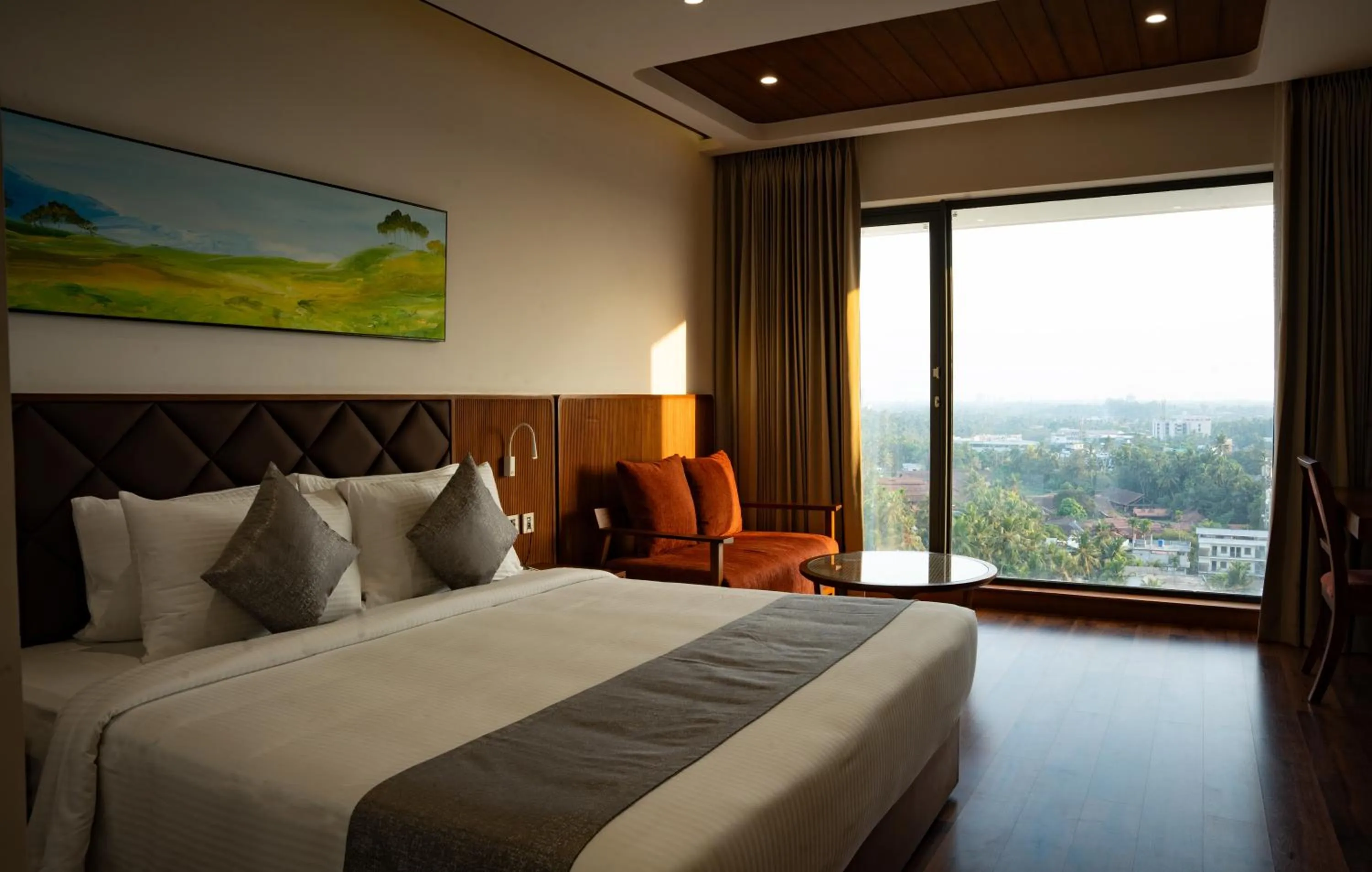 Bed in Gokulam Grand Kozhikode