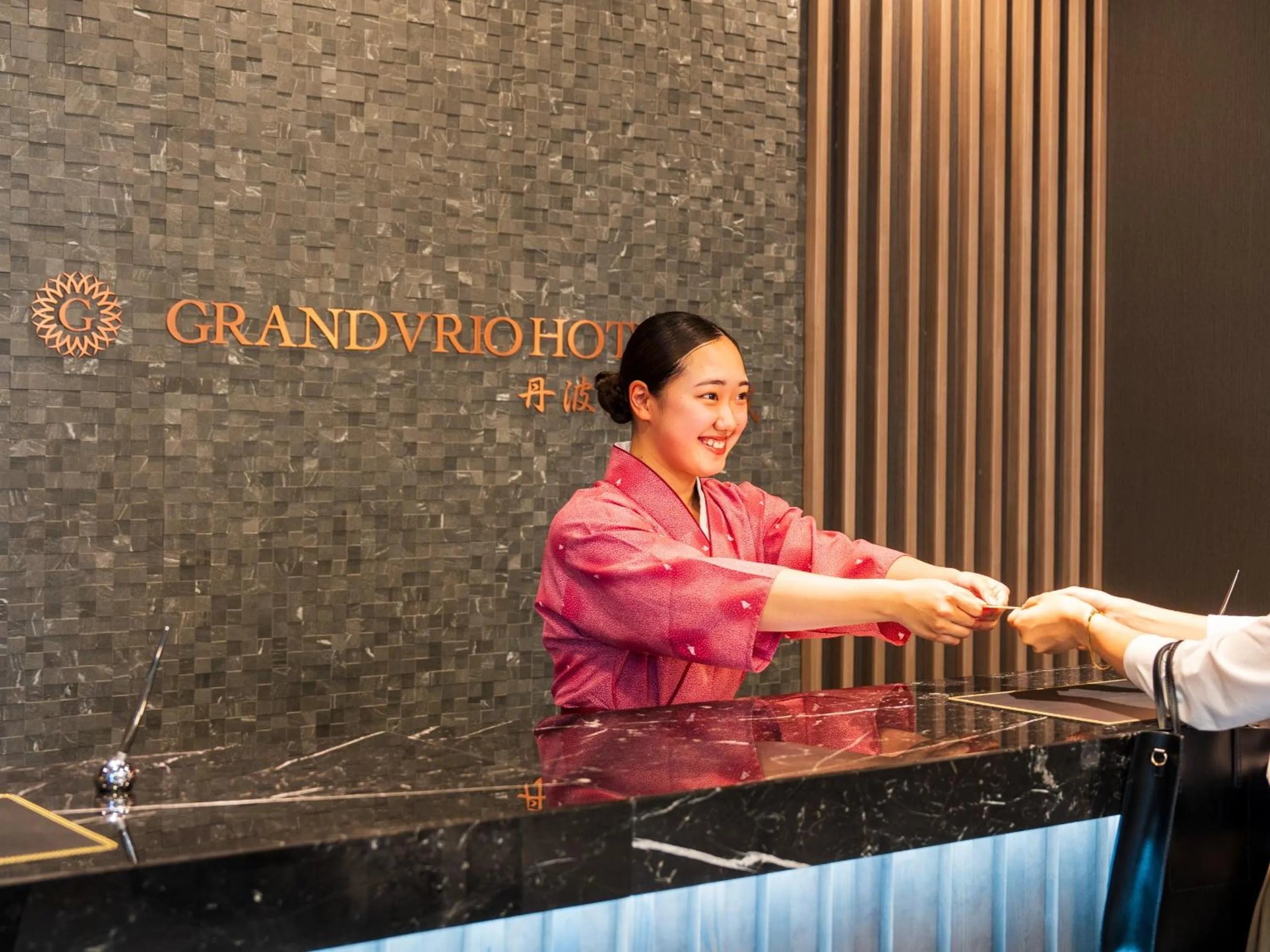 Lobby or reception in Grandvrio Hotel Tamba Sasayama Wakura - ROUTE INN HOTELS -
